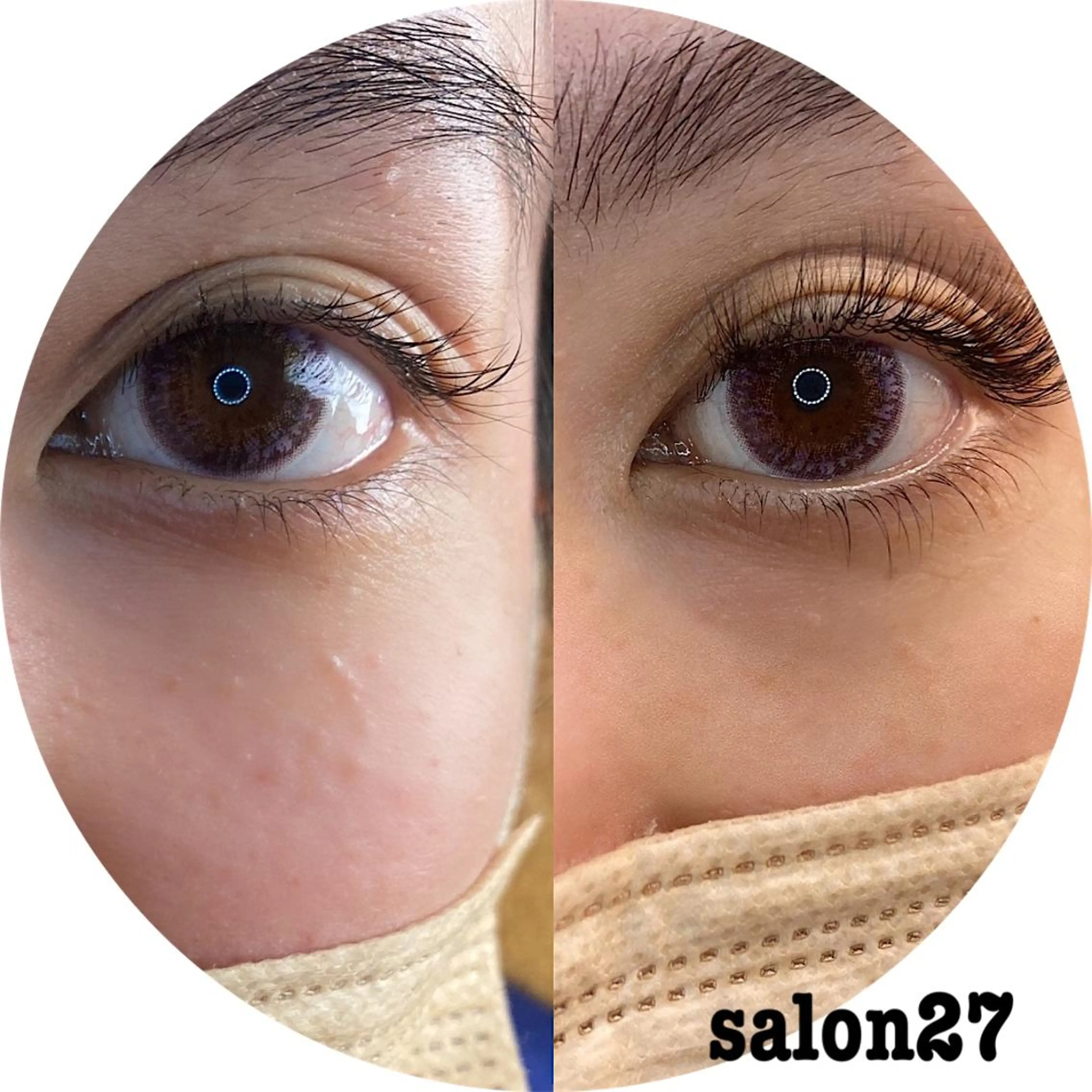 マツエク・マツパ 下まつげエクステ 一重×まつ毛パーマ Salon 27のマツエク・マツパデザイン