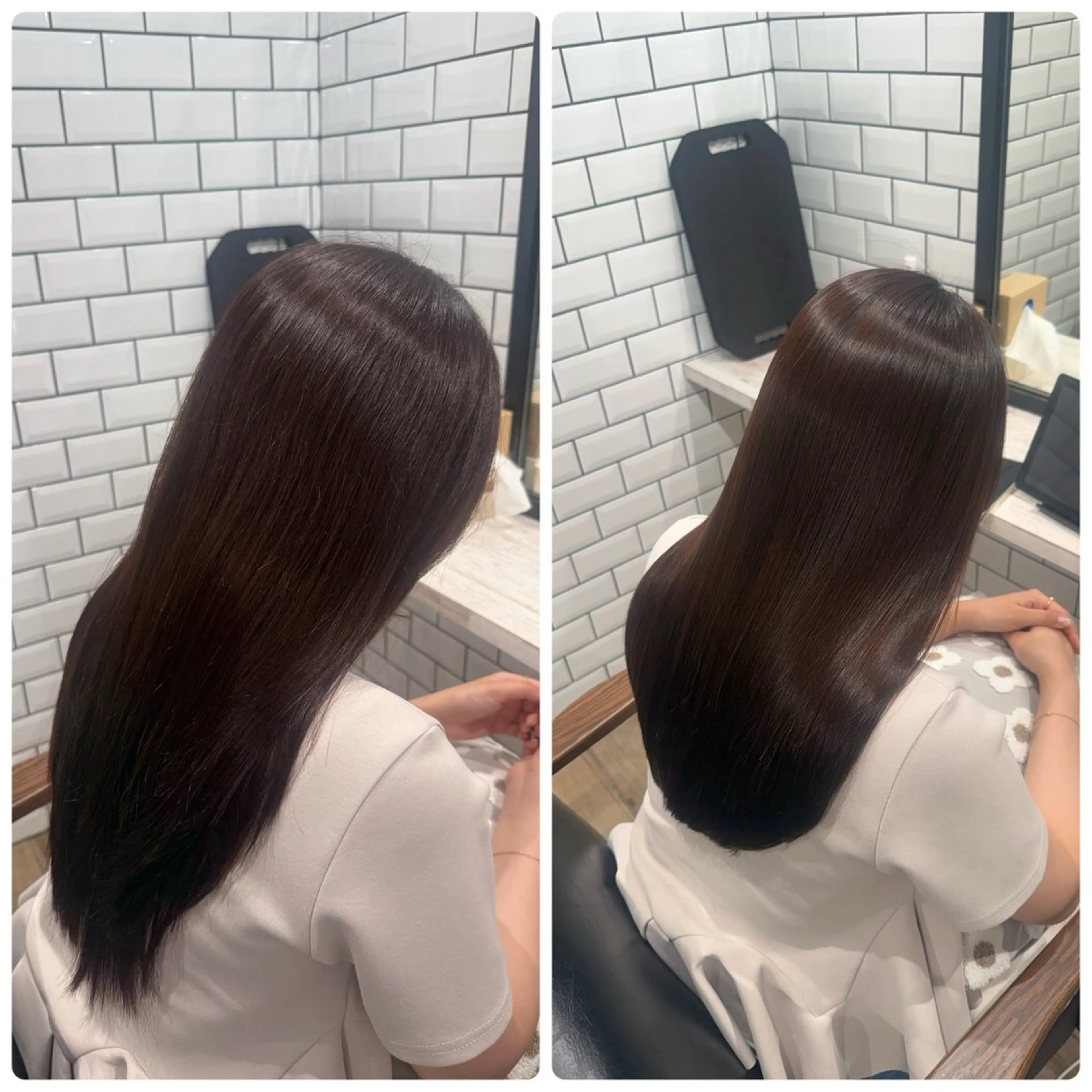 セミロング 髪質改善 yuki🤍髪質改善 顔まわり/レイヤーのヘアスタイル