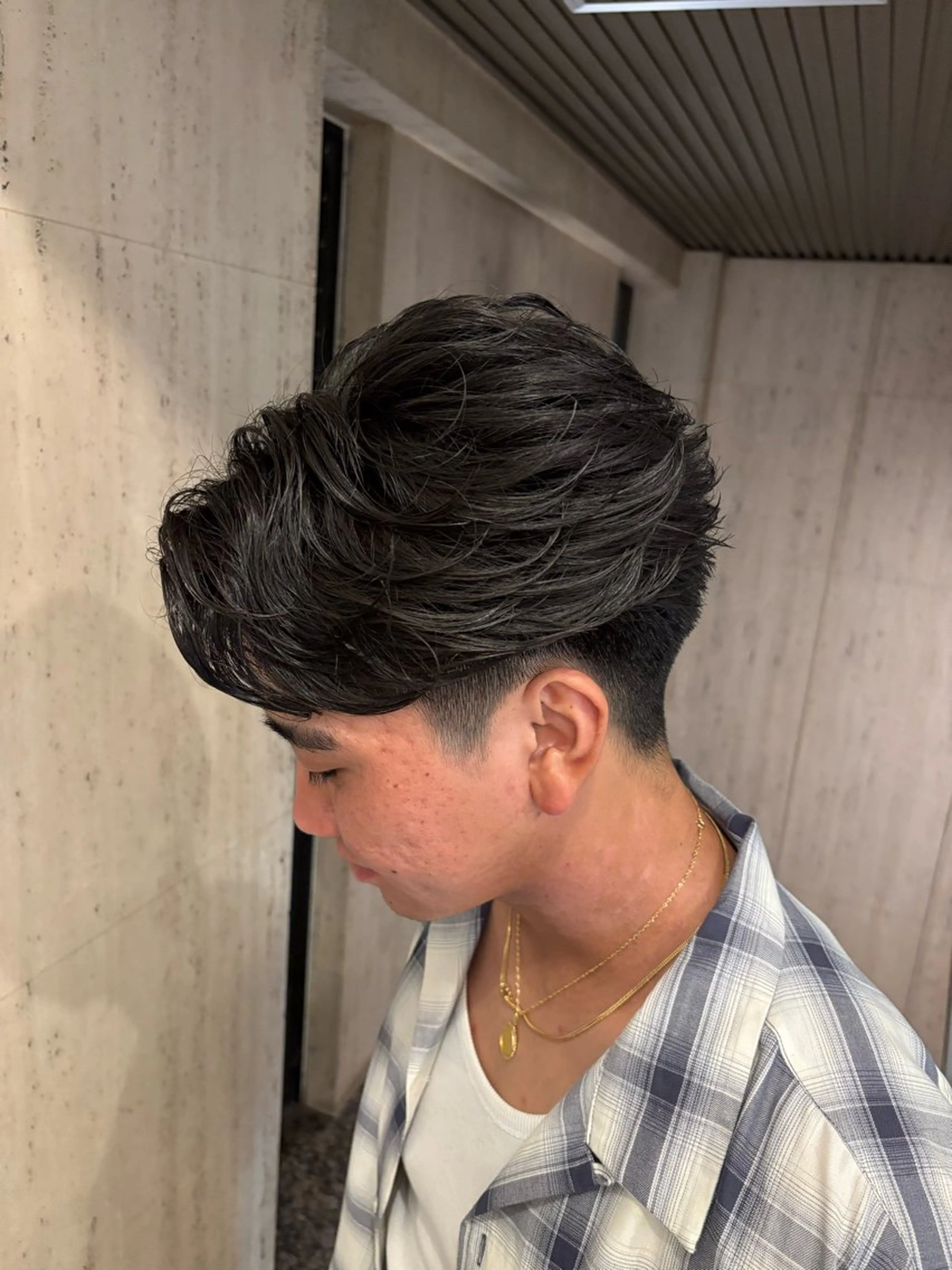 メンズカット+パーマ（通常パーマ）の写真