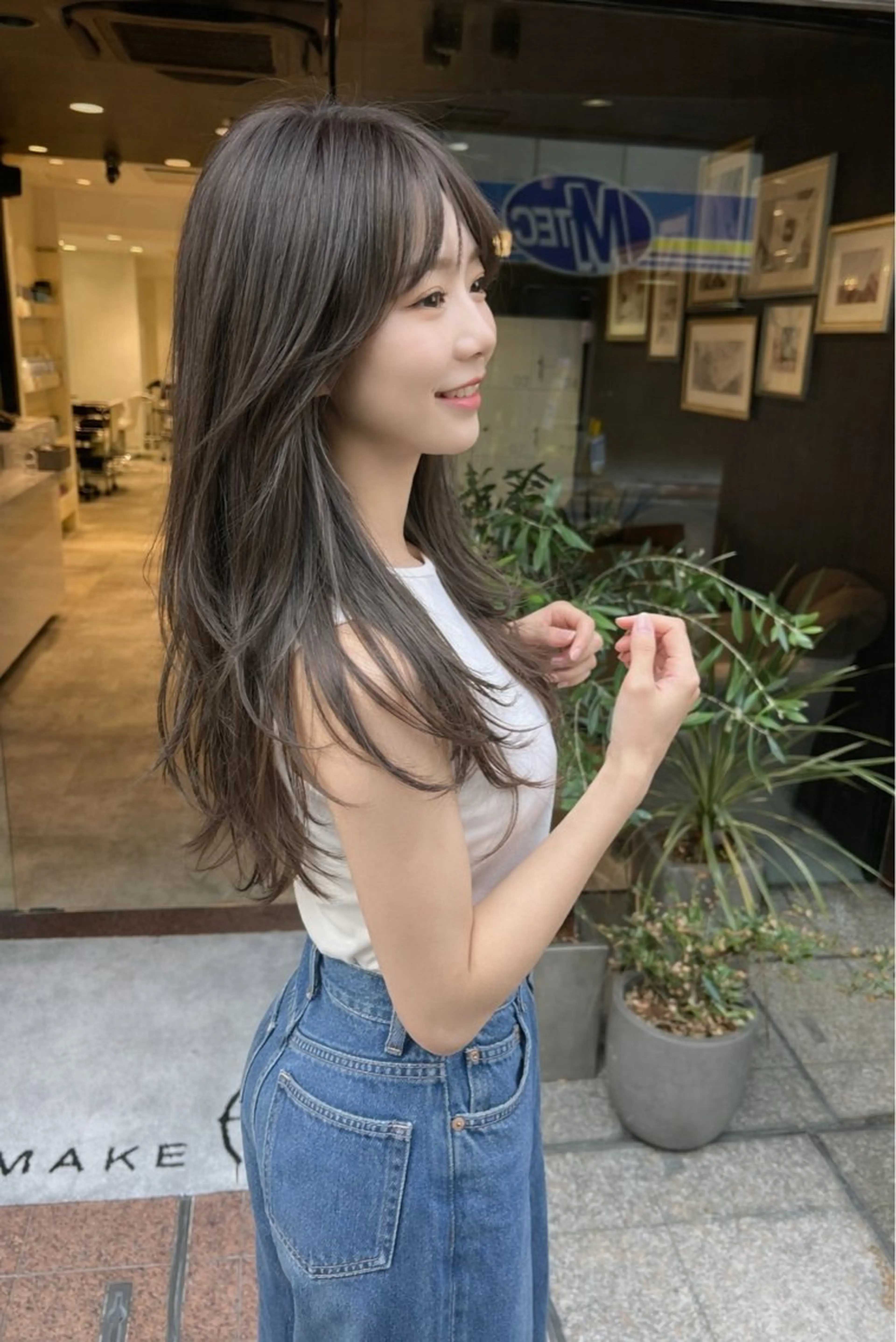 カラー 美髪矯正/髪質改善 /透明感ある艶カラーのヘアスタイル