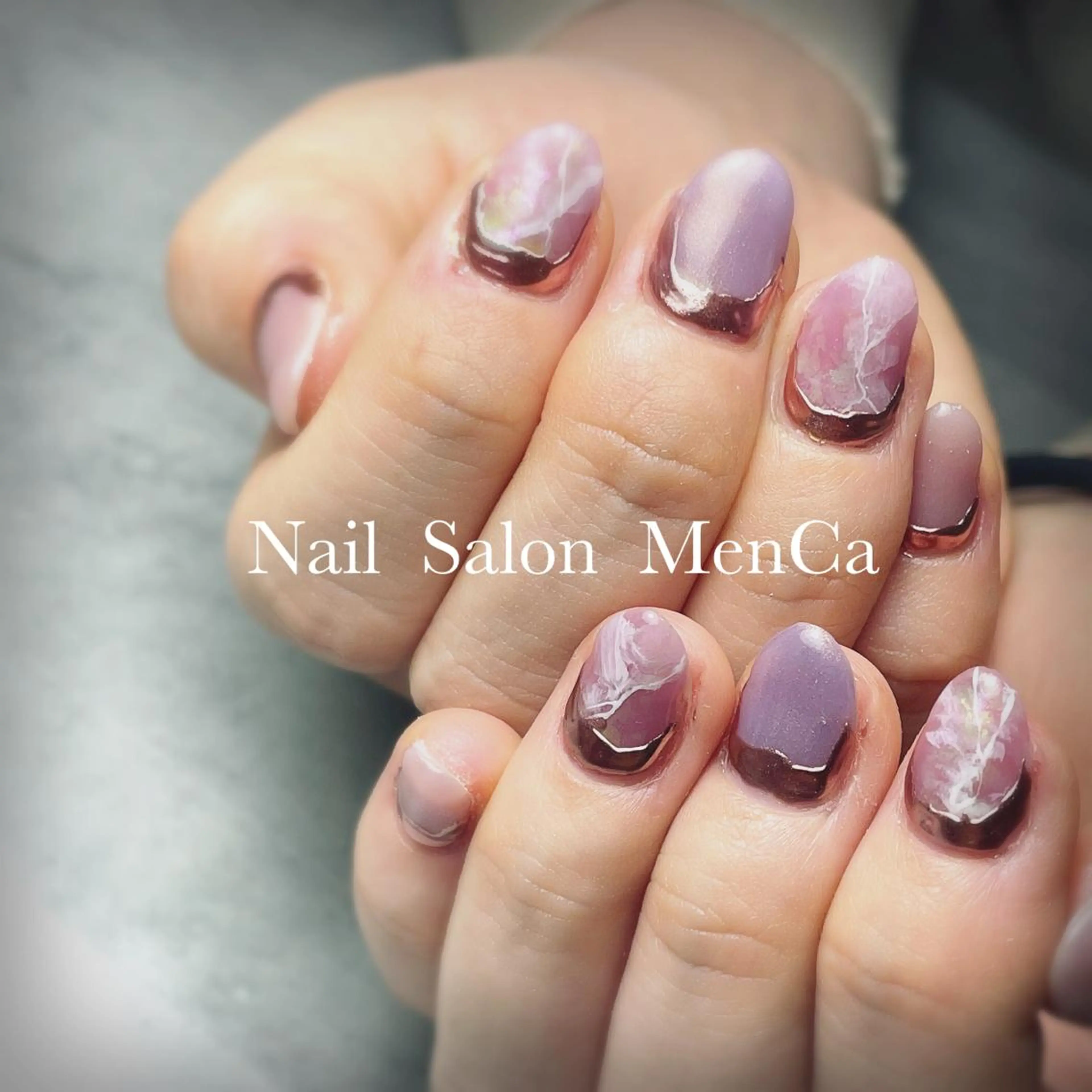 ネイル 大理石ネイル(マーブル) ハンドネイル 江崎 景子のネイルデザイン