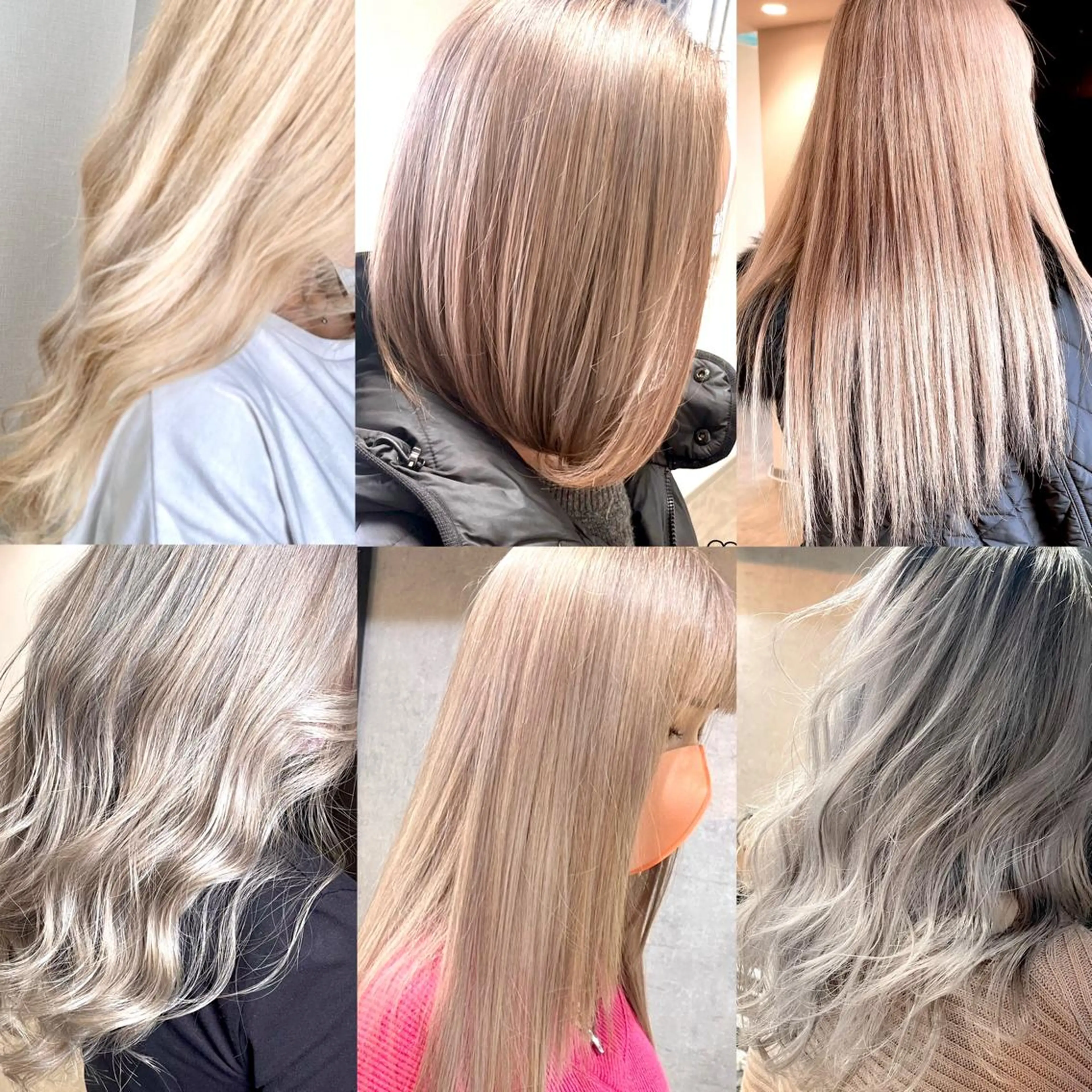 ミディアム カラー ハイトーンカラー カット ヘアカラー トリートメント 松井那津子 /ハイライトブリーチのヘアスタイル