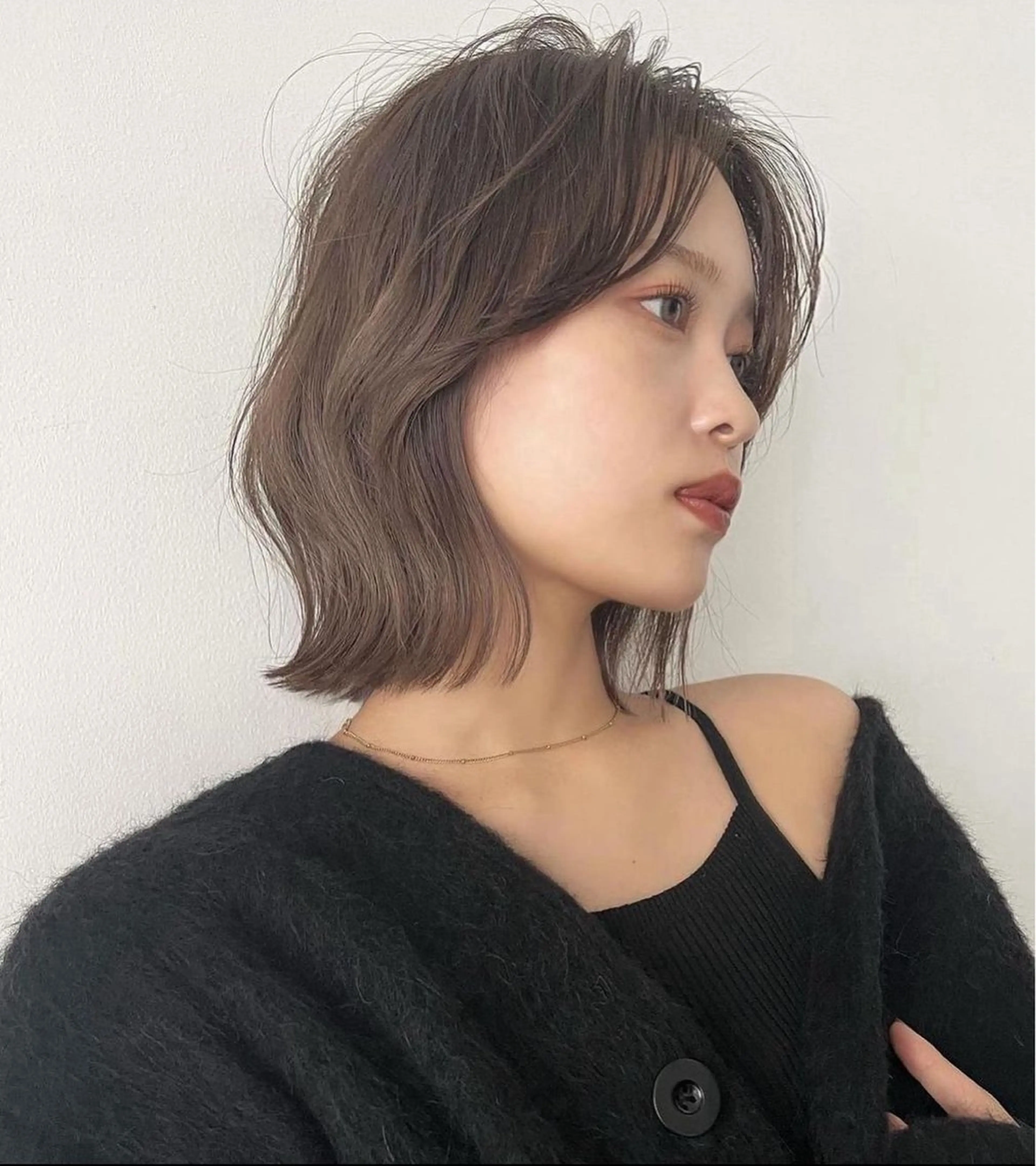 ミディアム カラー リシャール聖蹟桜ヶ丘所属・SHUMA1月 限定メニュー有りのヘアスタイル