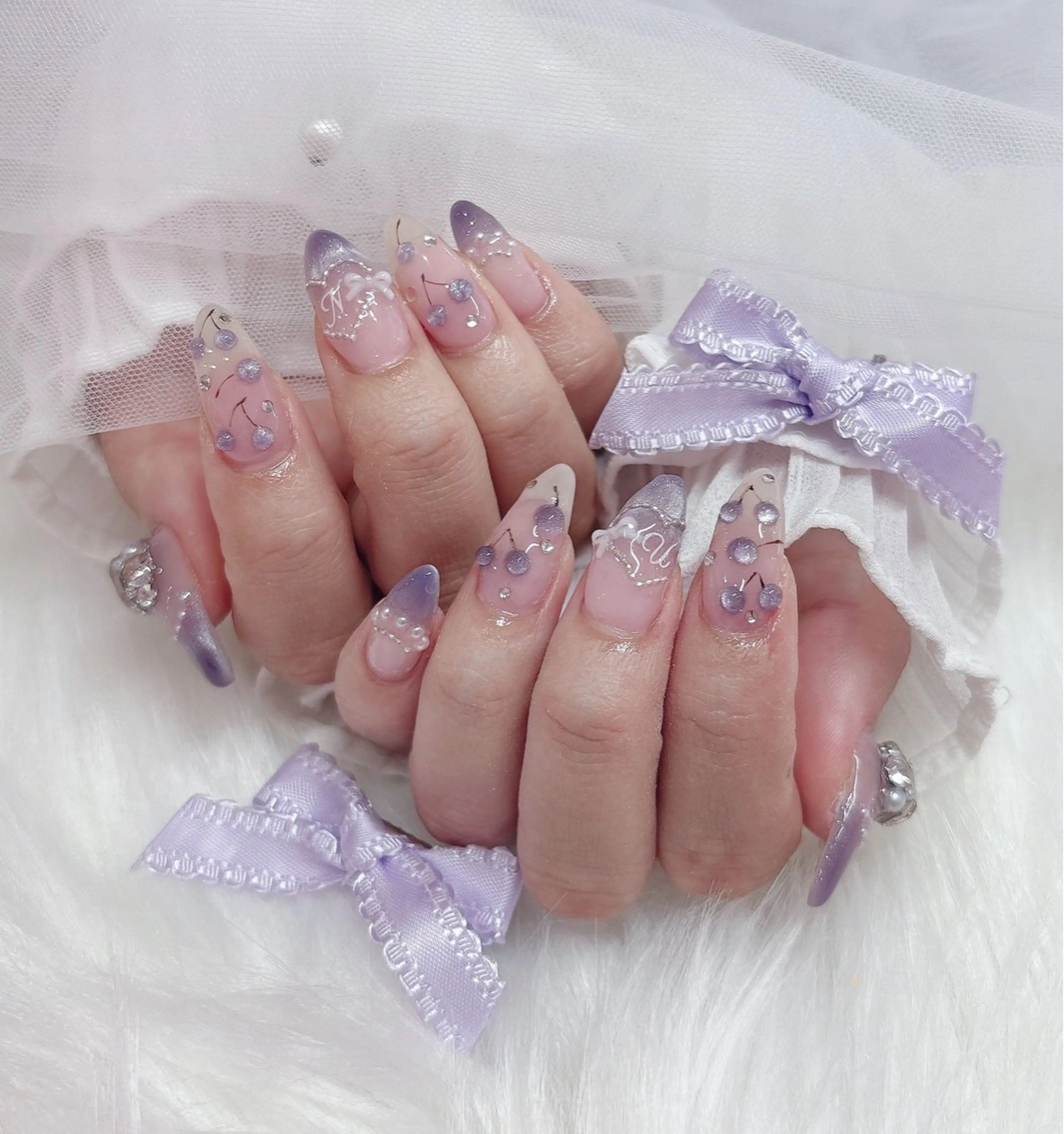 ネイル ジェルネイル マグネットネイル Y♡veil 名古屋店所属・こと ୨୧⑅のネイルデザイン