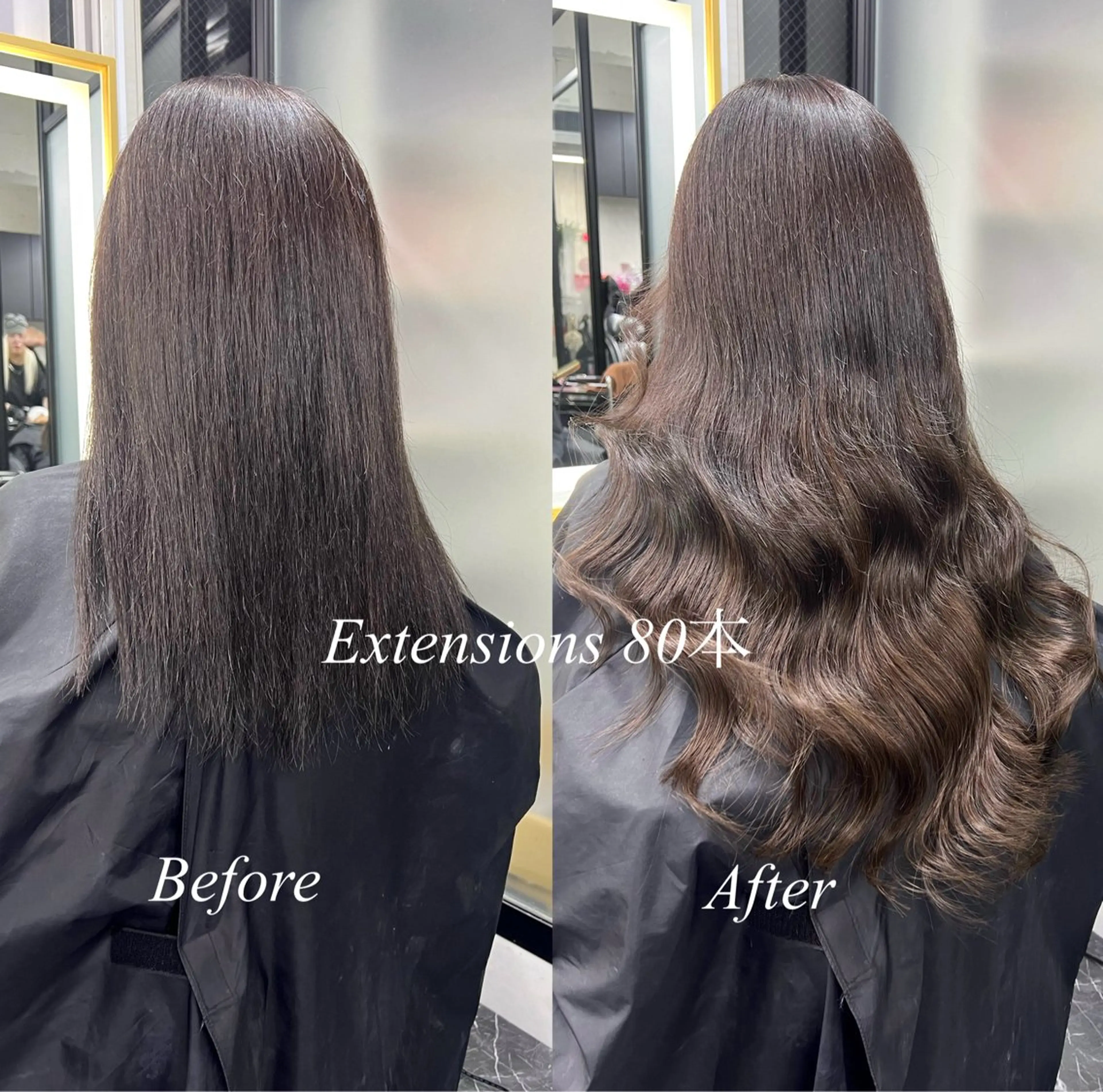 ロング カラー シールエクステ ハイトーンカラー エクステ ヘアカラー エクステ シールエクステ特化 ハイトーン、NANAのヘアスタイル