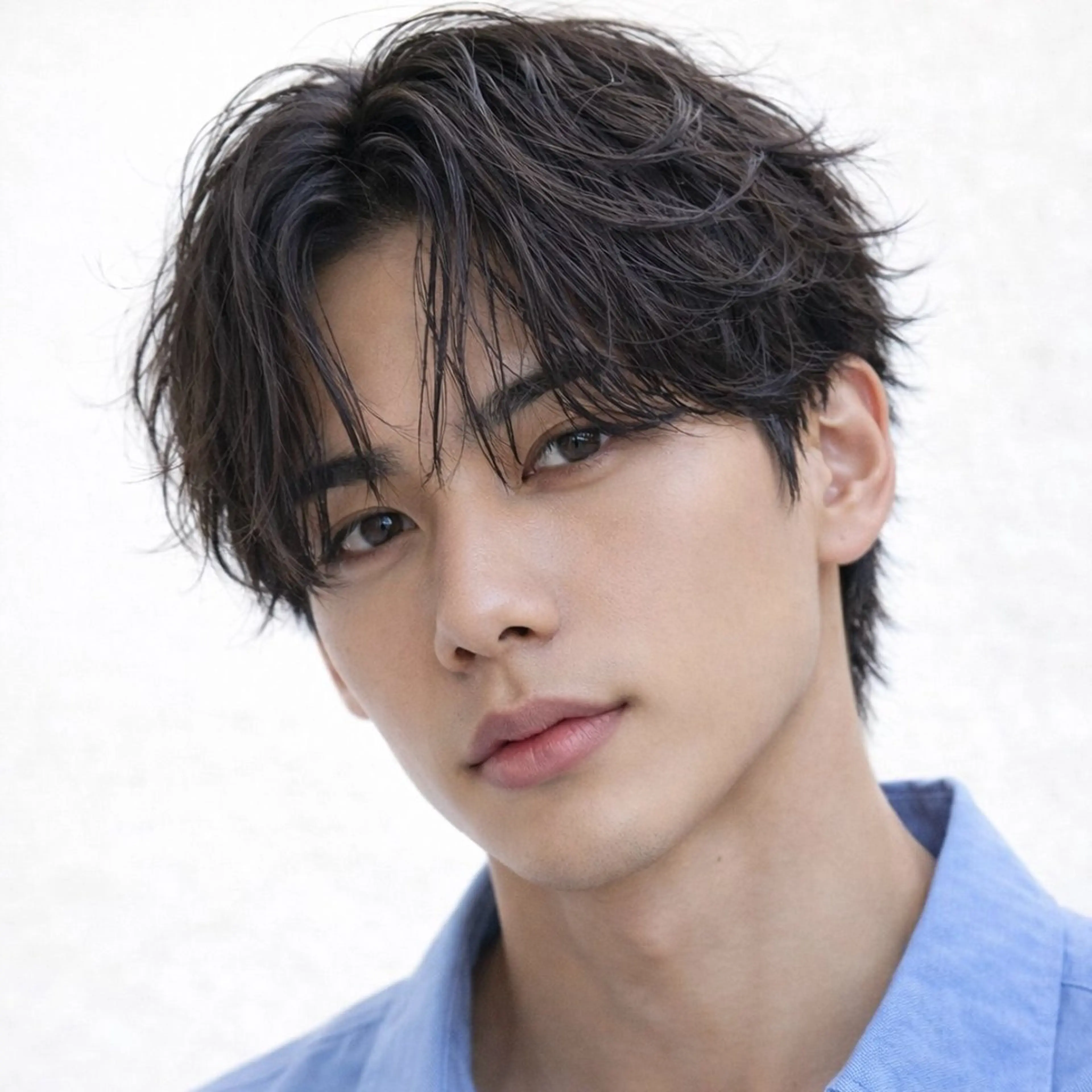 メンズ カット パーマ シャドウ/フェザー ニュアンスヘアメンズのヘアスタイル