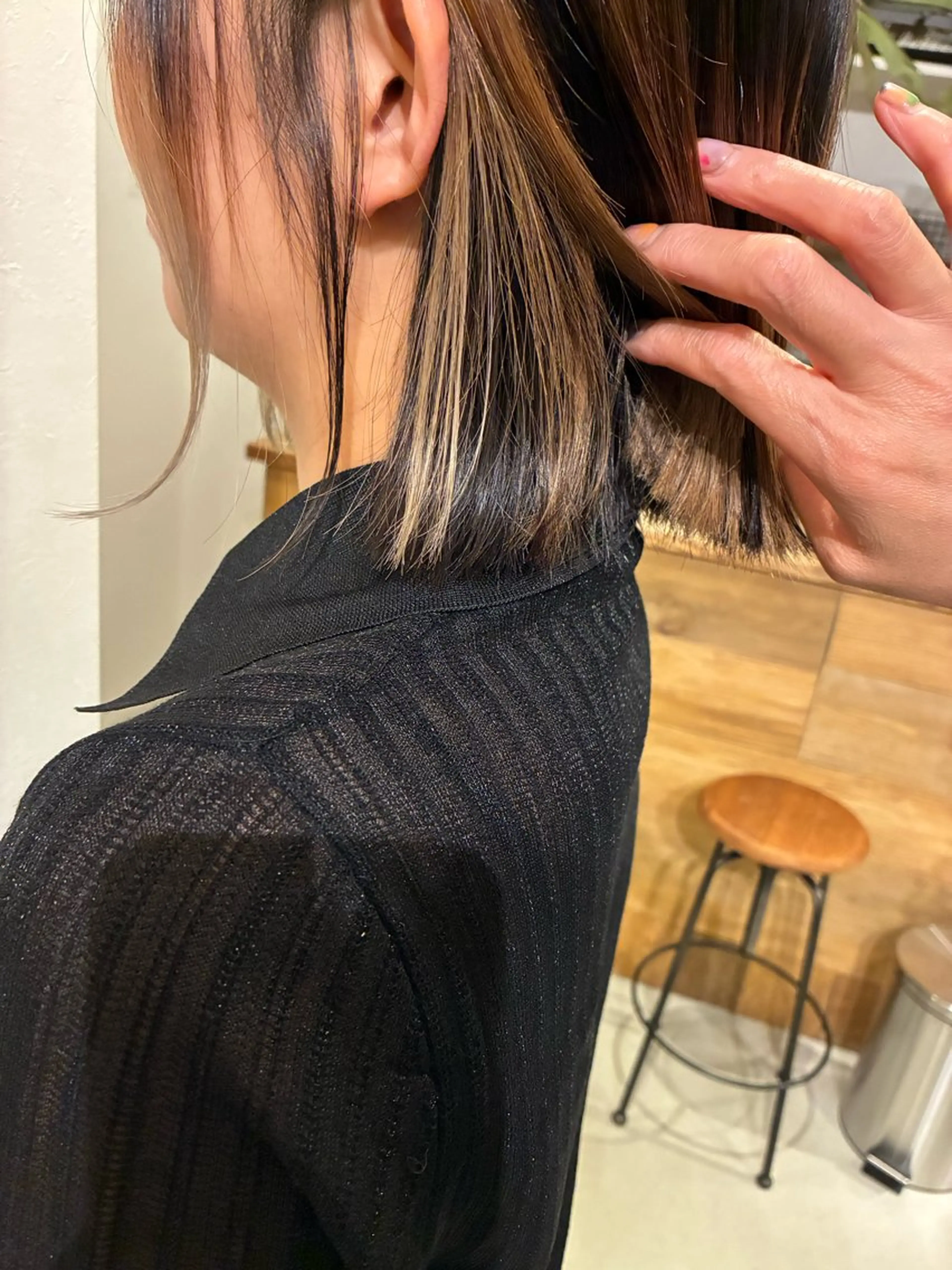 ミディアム ヘアカラー 清水 美香のヘアスタイル