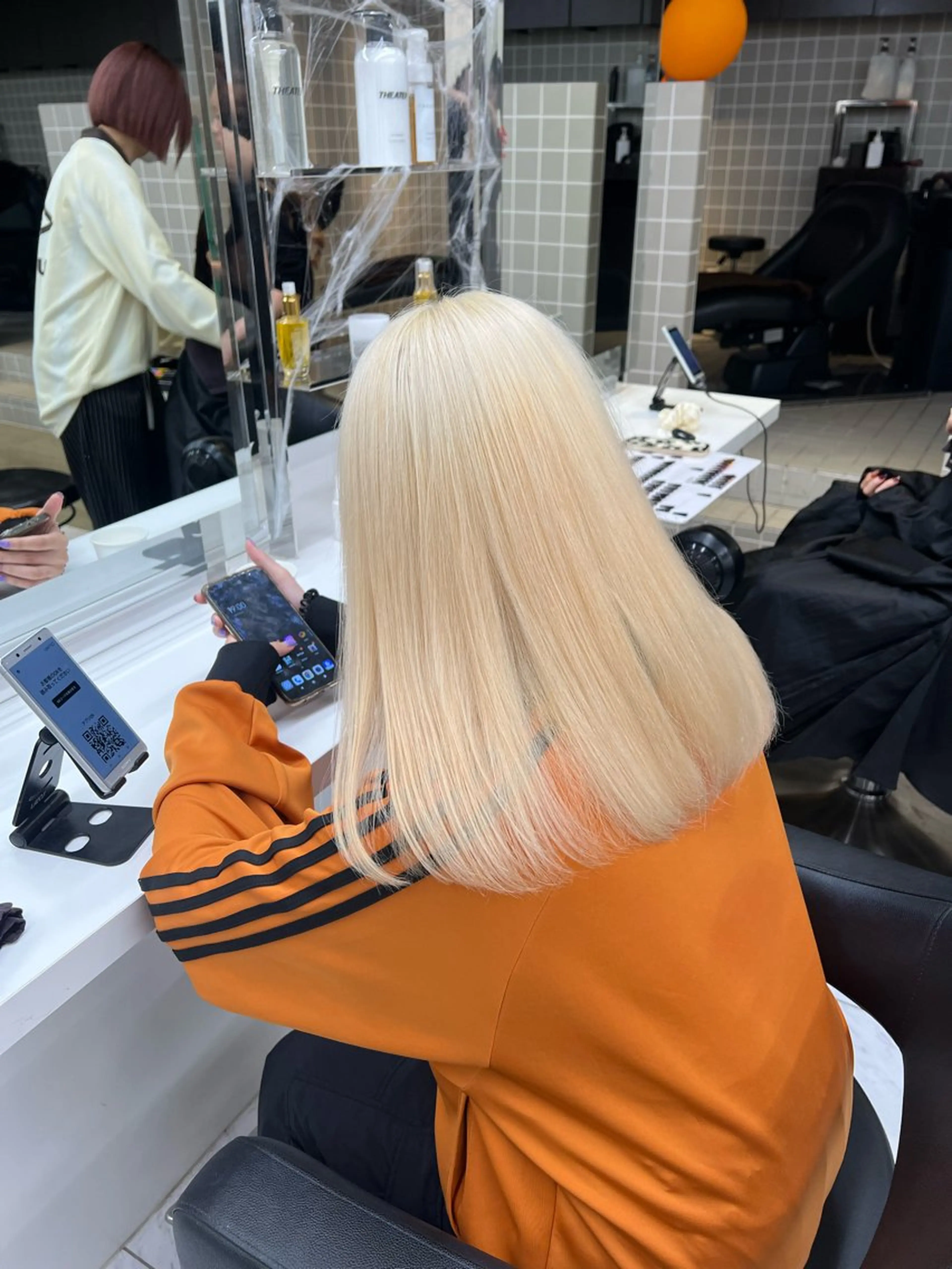 セミロング カラー ヘアカラー 韓国レイヤーカット /REIのヘアスタイル