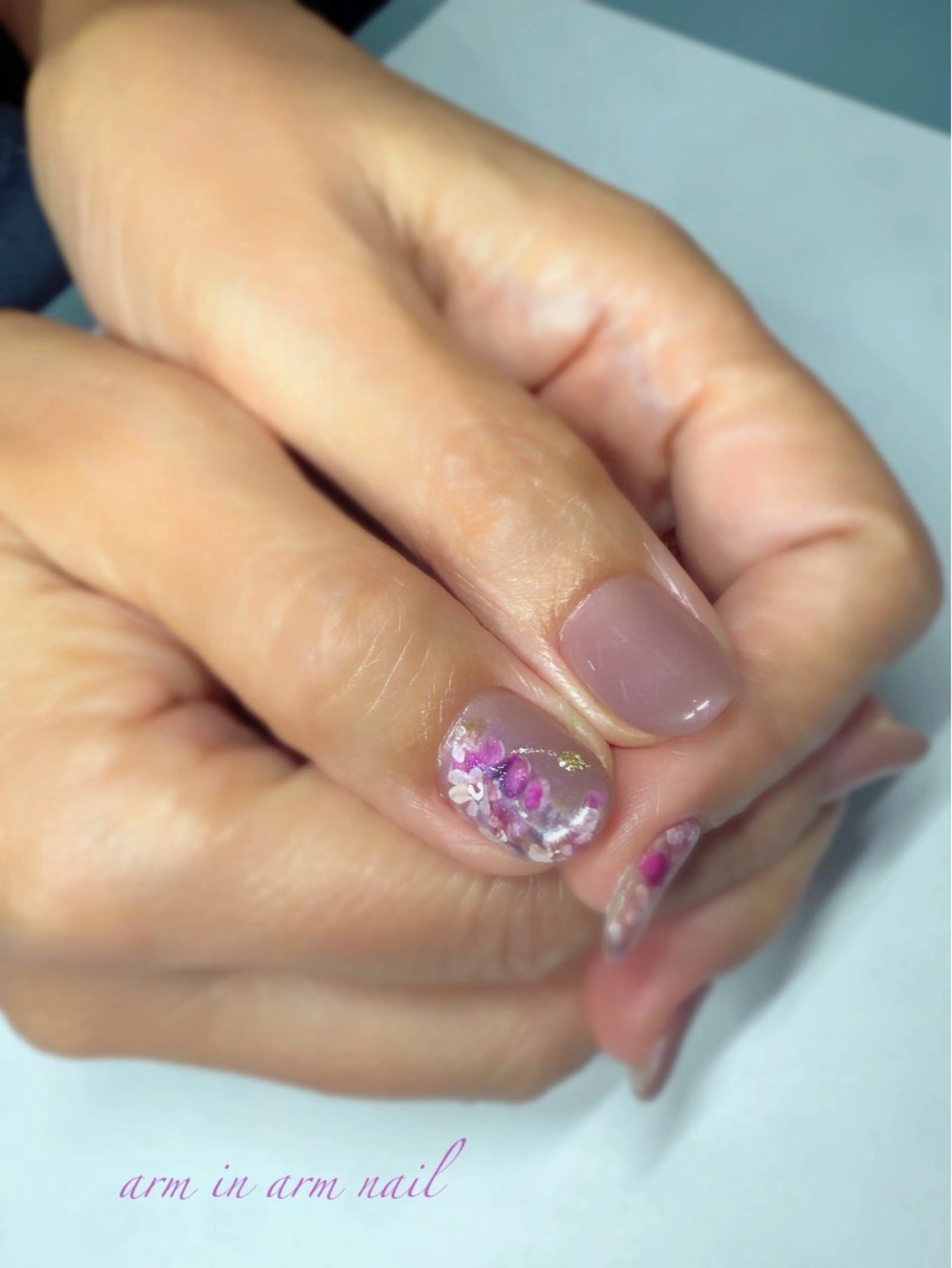 ネイル arm in arm ︎✿Yamamotoのマツエク・マツパデザイン