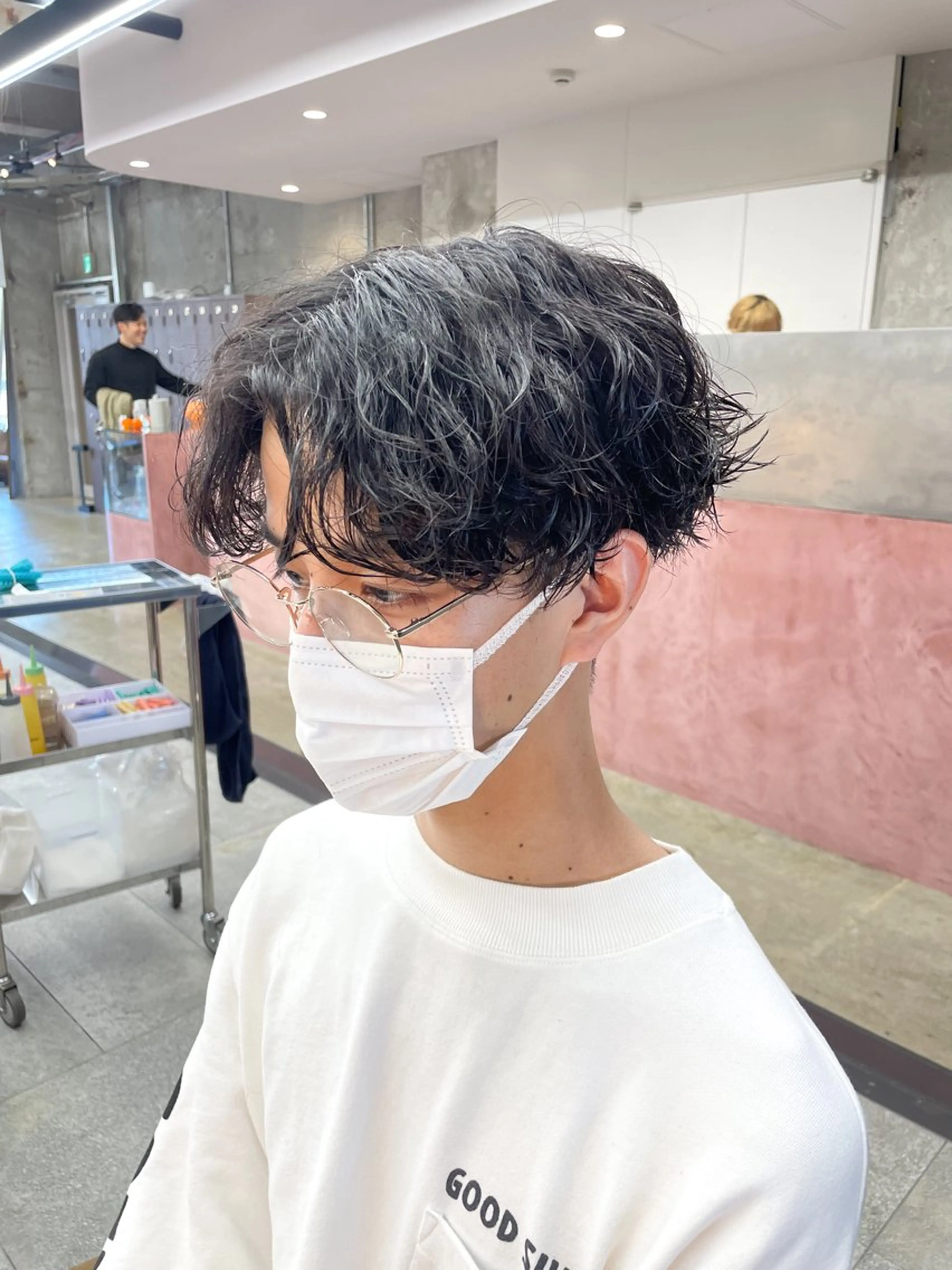 パーマ メンズ 波巻きパーマ カット パーマ メンズパーマ/ 山口大輝のヘアスタイル