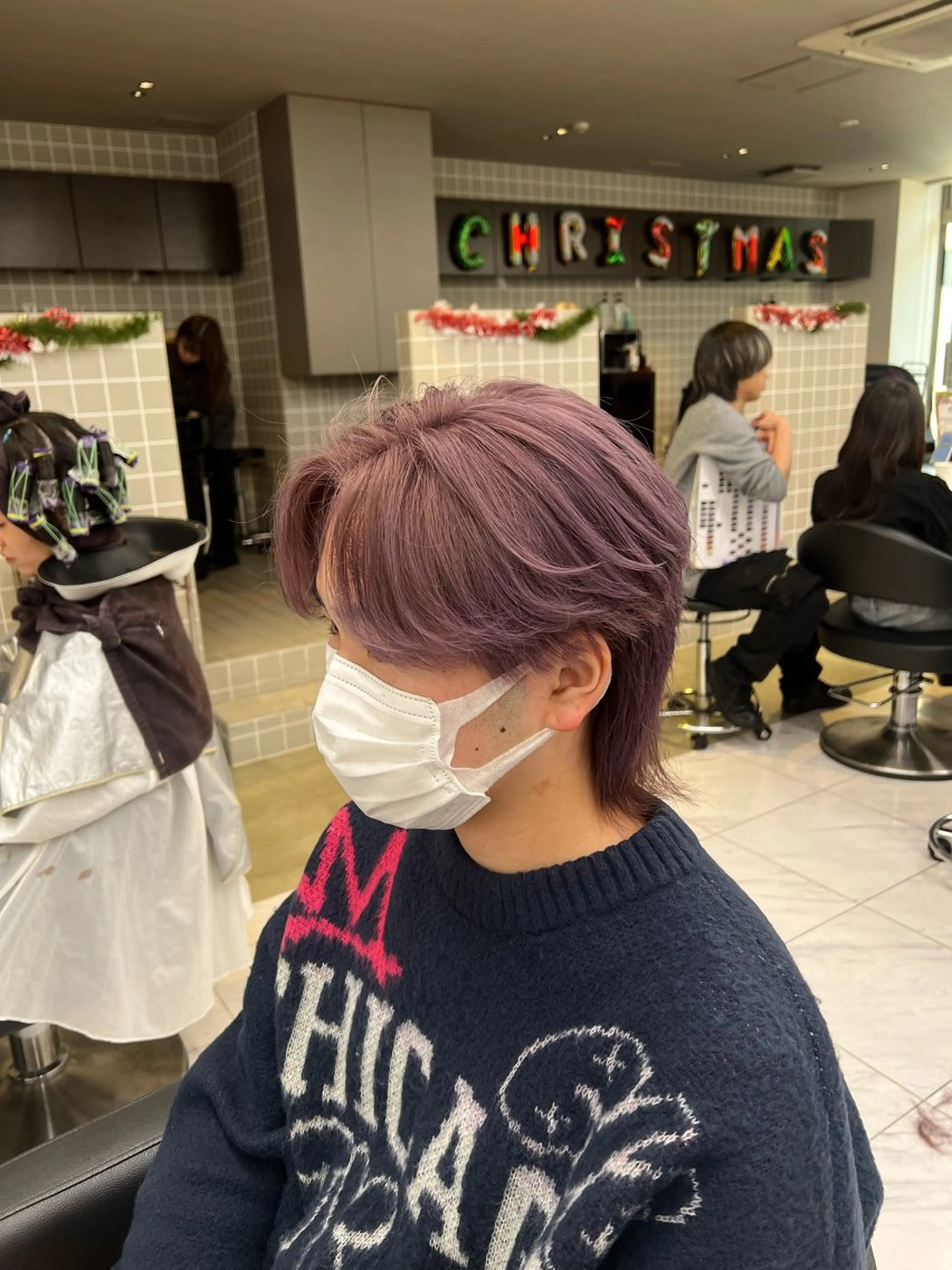 ショート カラー パーマ メンズ カット ヘアカラー 韓国レイヤーカット /REIのヘアスタイル