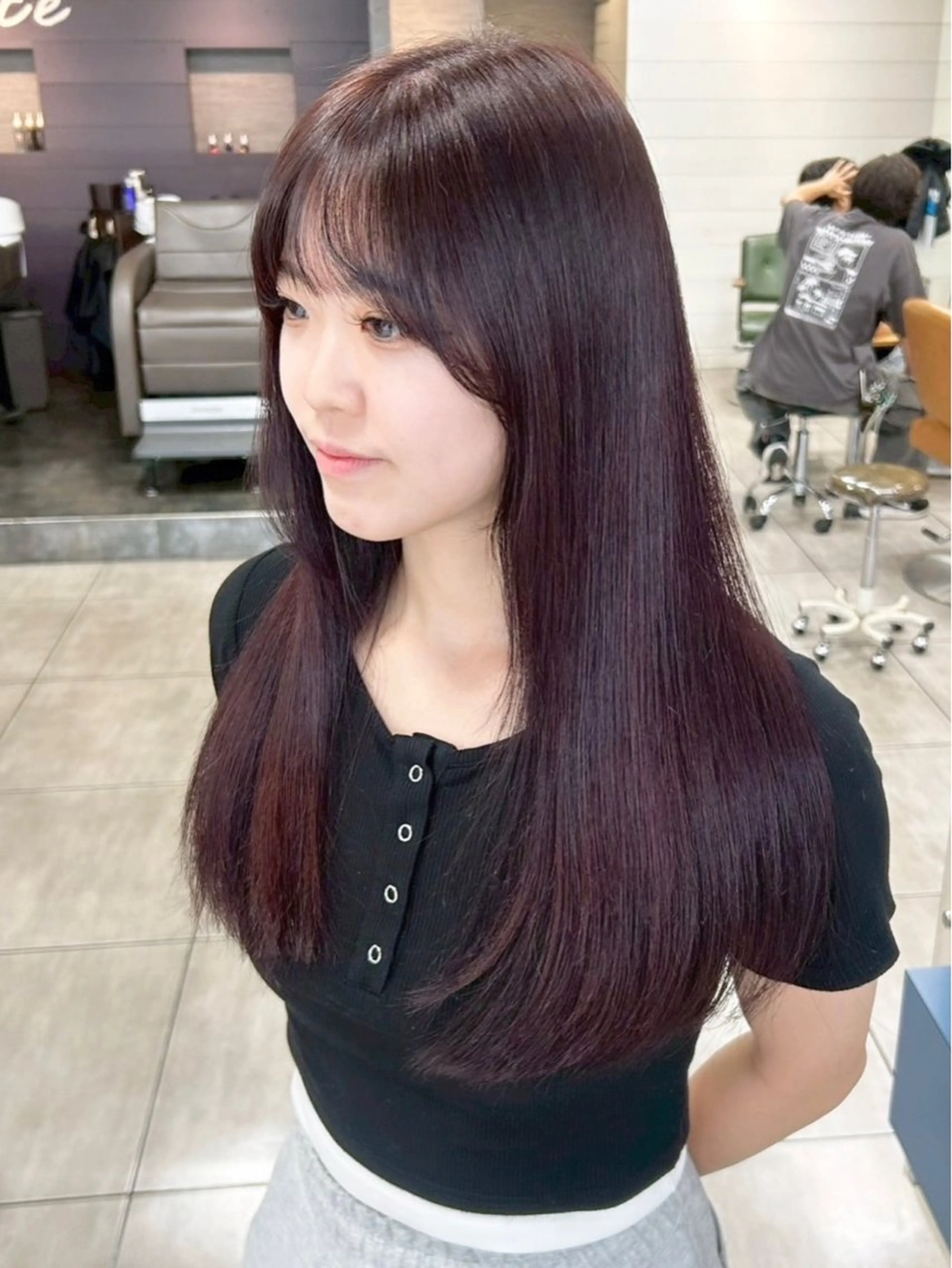 ロング レイヤーカット カット ヘアカラー 🫧艶髪カラー🫧 森本くるみのヘアスタイル