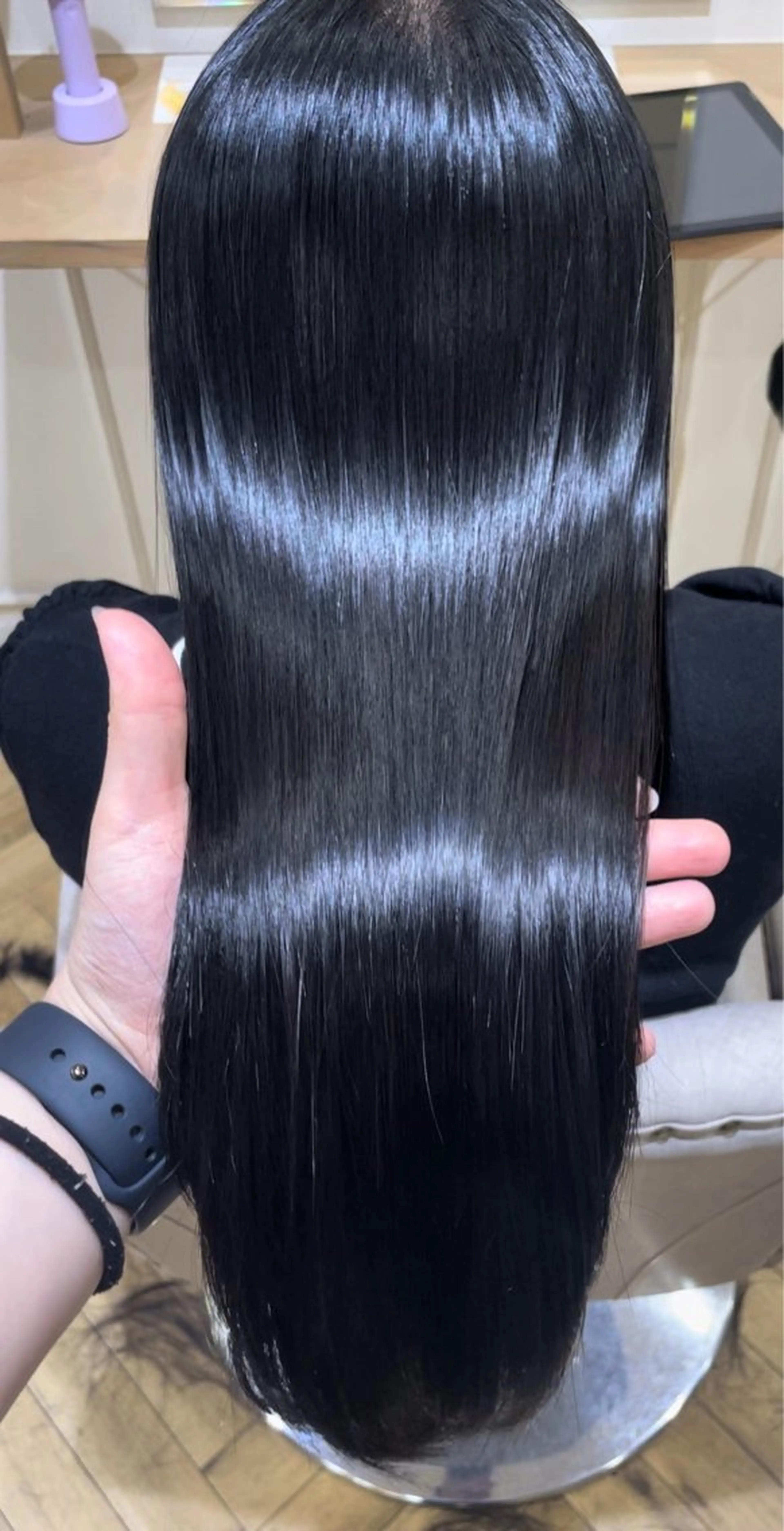 ロング カット 縮毛矯正 トリートメント Luana難波 🫧NOAのヘアスタイル