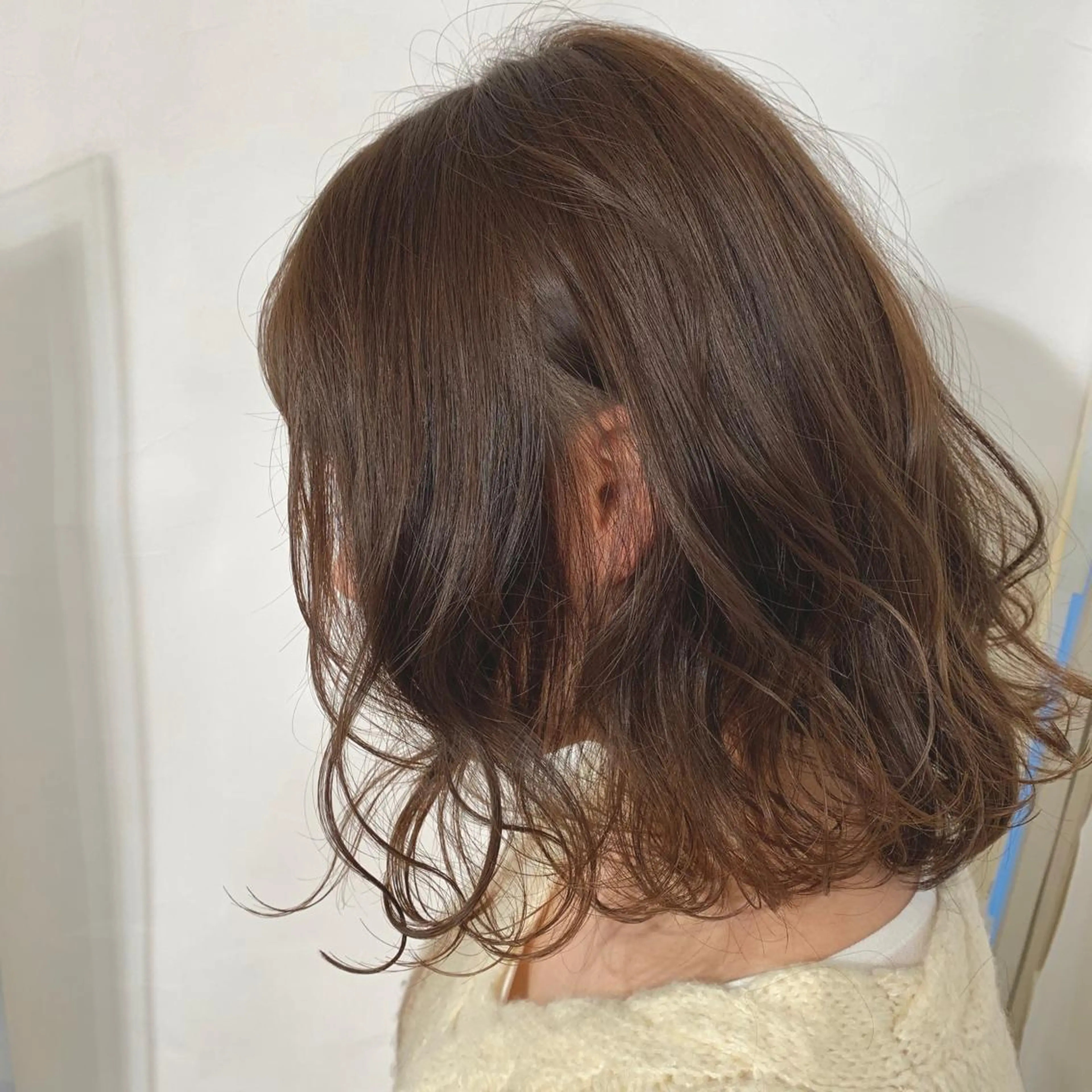 ミディアム カラー カット ヘアカラー トリートメント 加藤 綾華のヘアスタイル