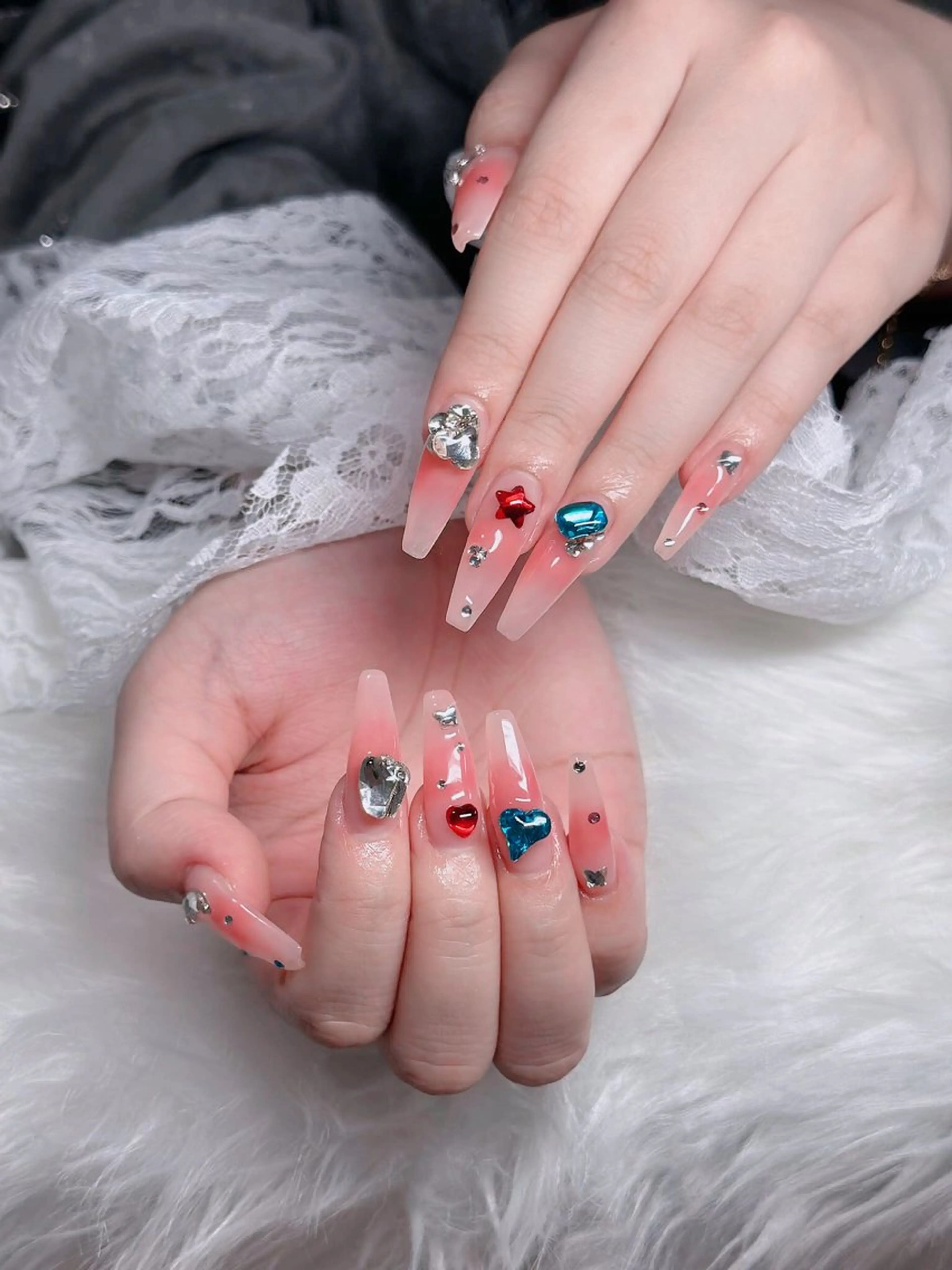 ネイル フレンチネイル ジェルネイル ハロウィン 韓国ネイル マグネットネイル ハンドネイル Hbaby nailのネイルデザイン