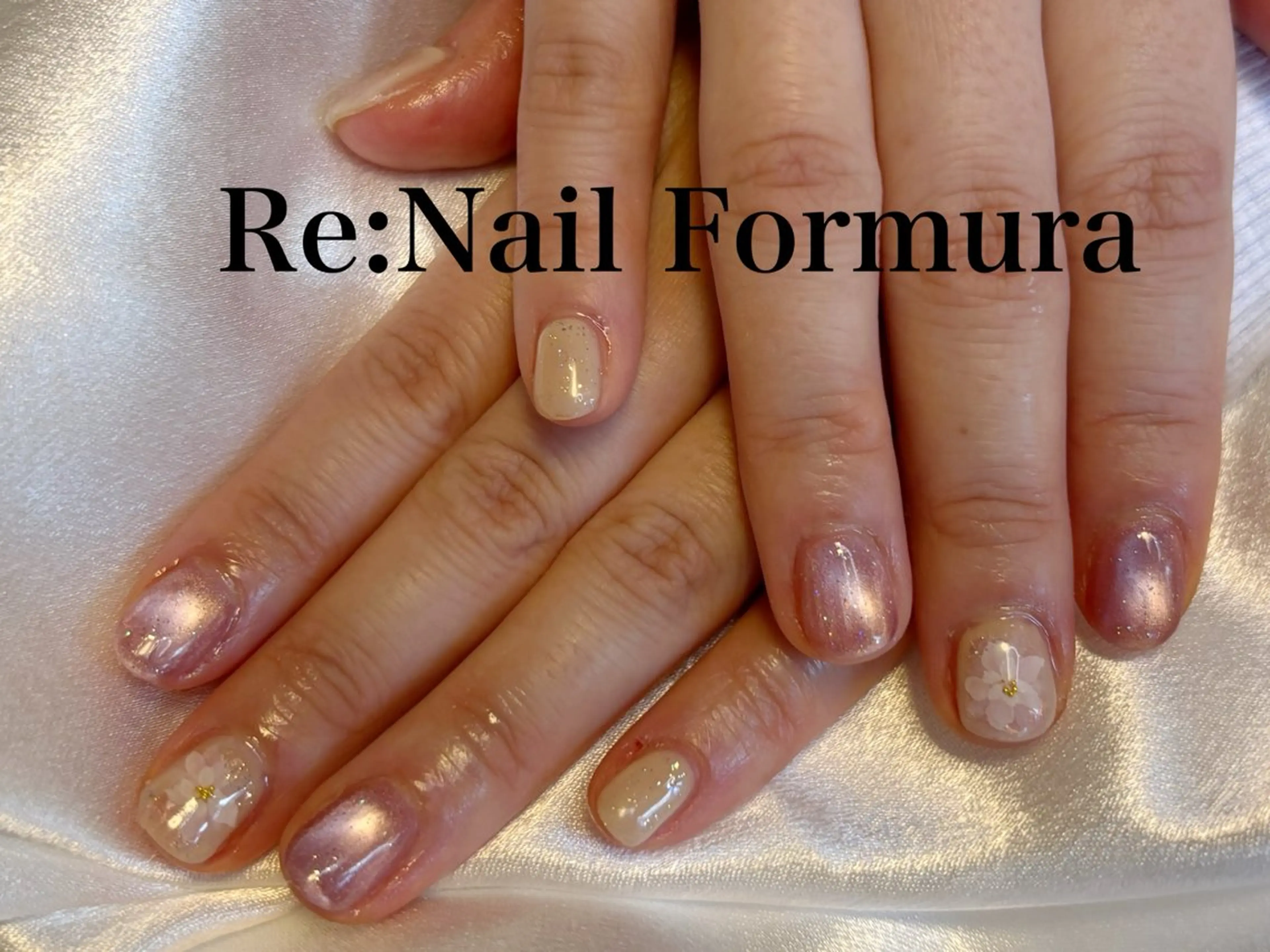 ミディアム ハンドネイル Re:Nail Formula所属・kido chieのネイルデザイン