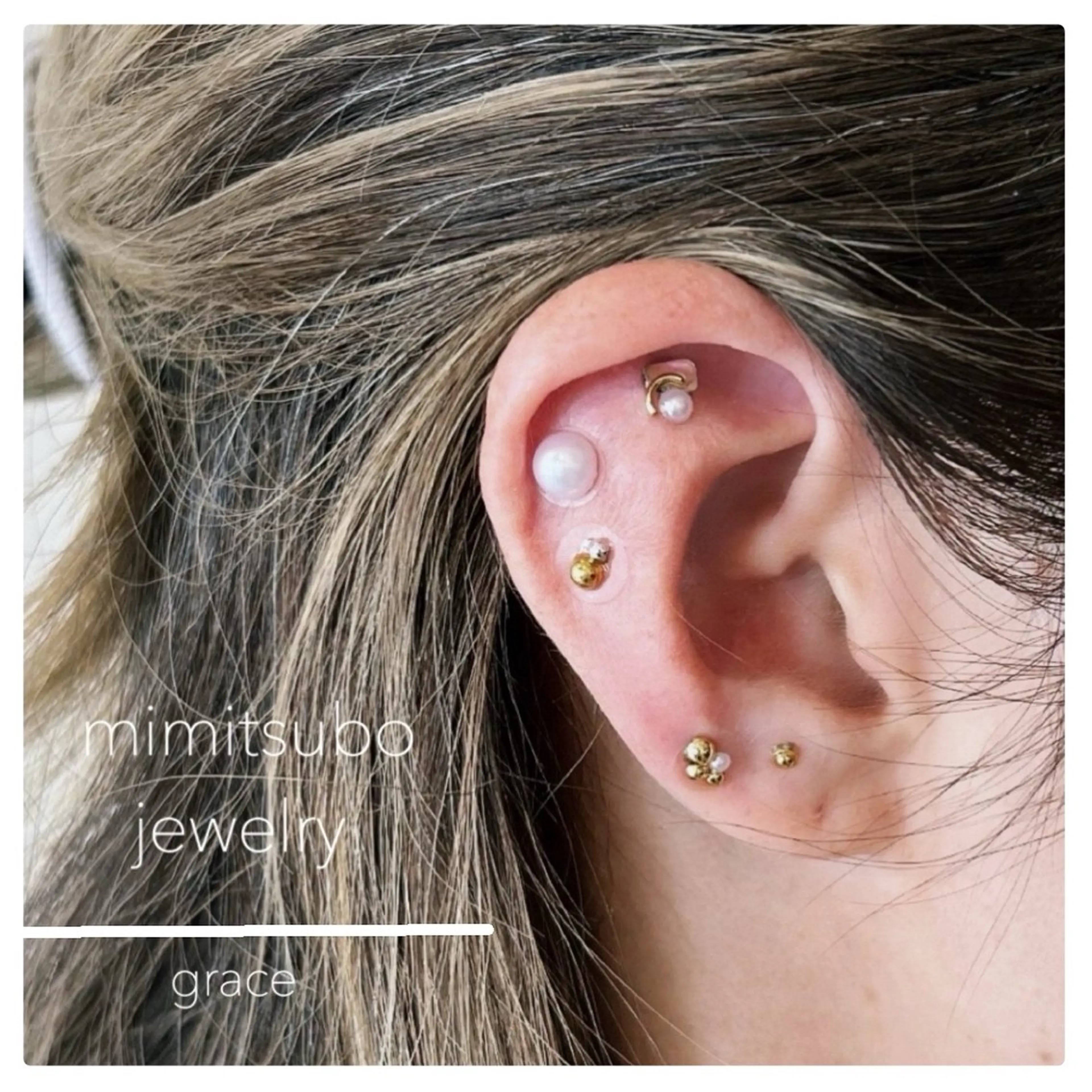 〻耳つぼジュエリー〻 両耳12コまで✴︎EJA耳つぼジュエリー協会認定サロンの写真