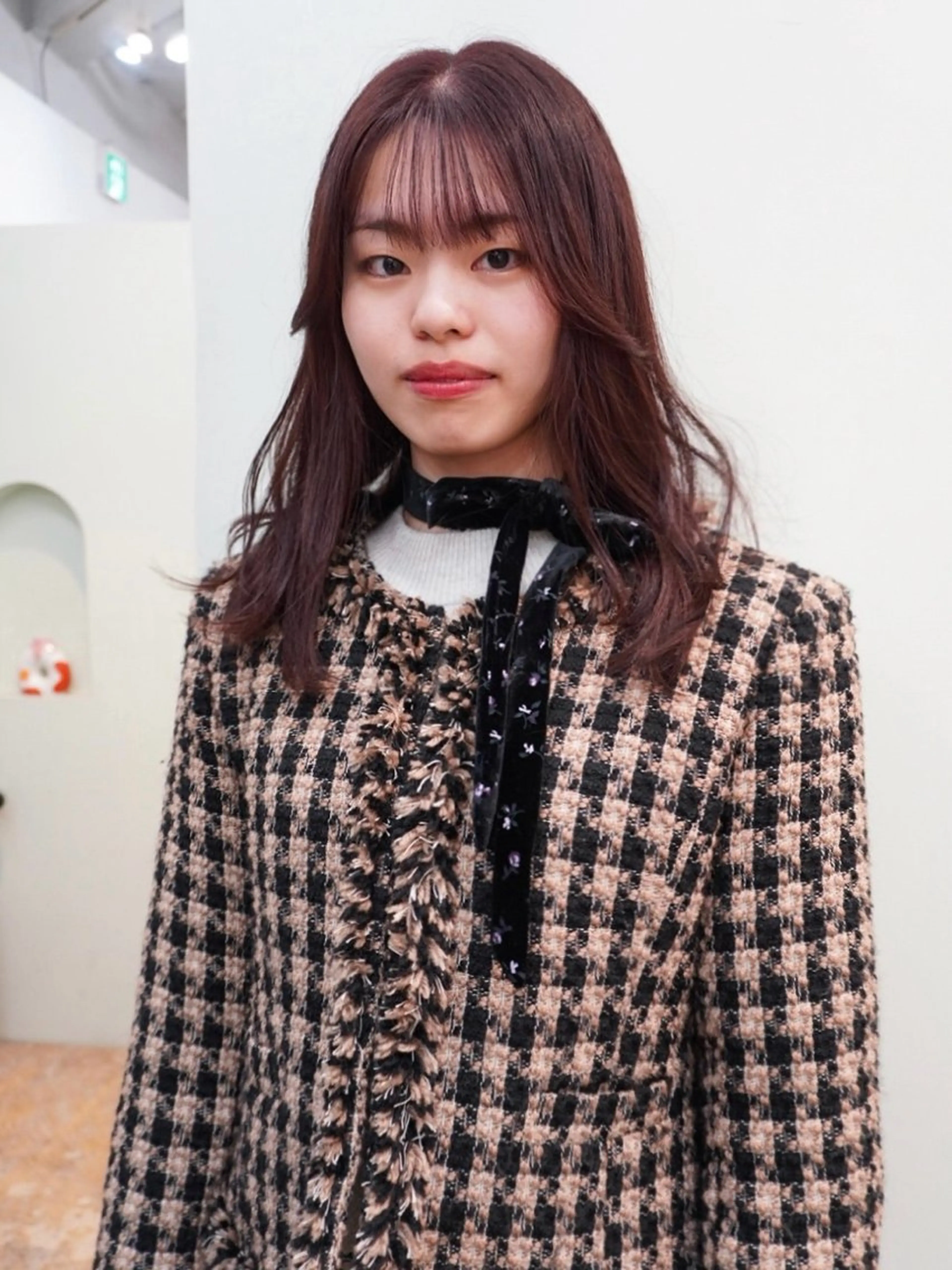 セミロング カラー yew所属・名古屋カラーモデル/ 暖色カラー/リカのヘアスタイル