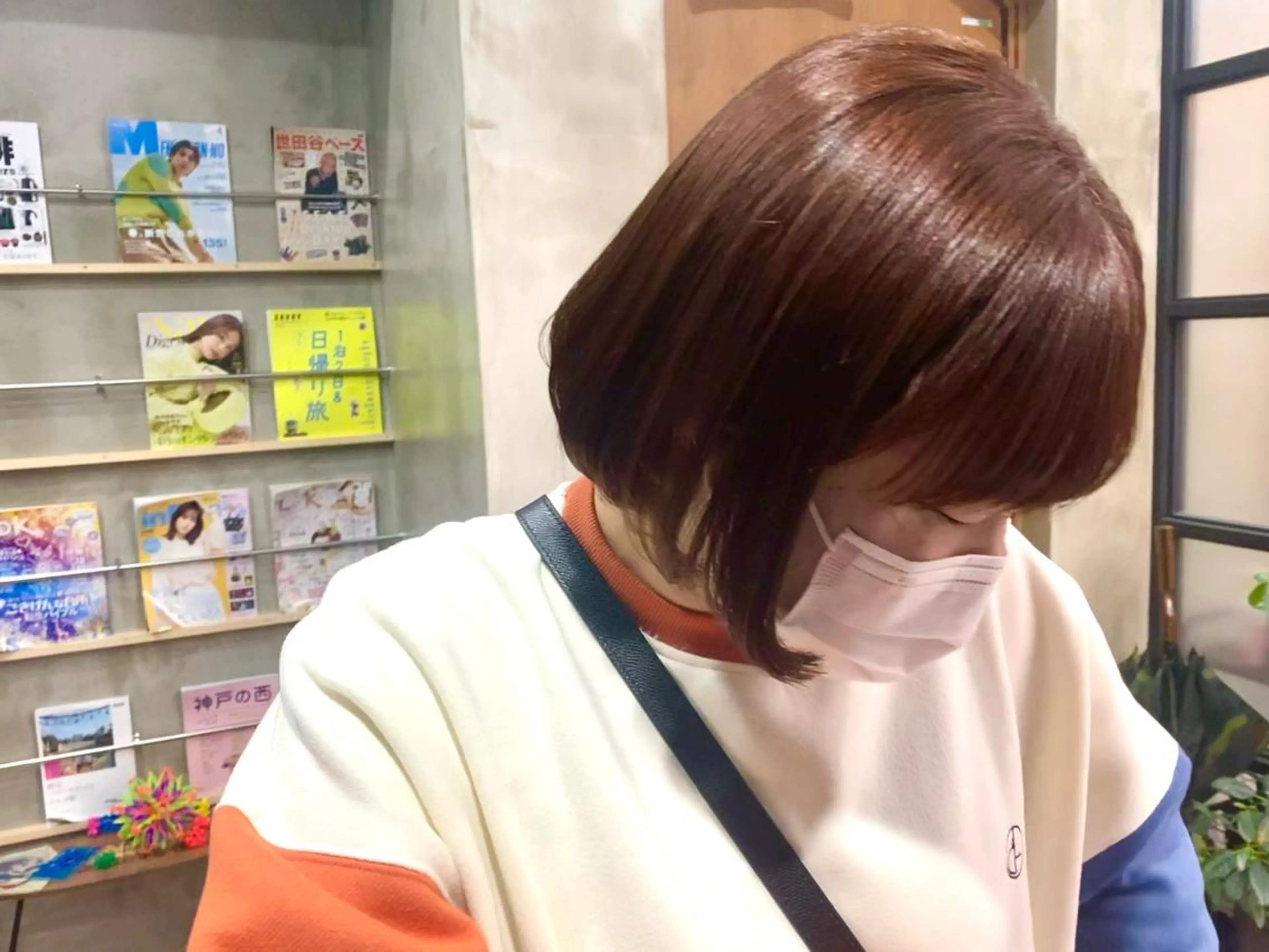 ショート カラー ブリーチ ブリーチなしカラー オレンジ 柔らかカラー🥛 mayucoのヘアスタイル