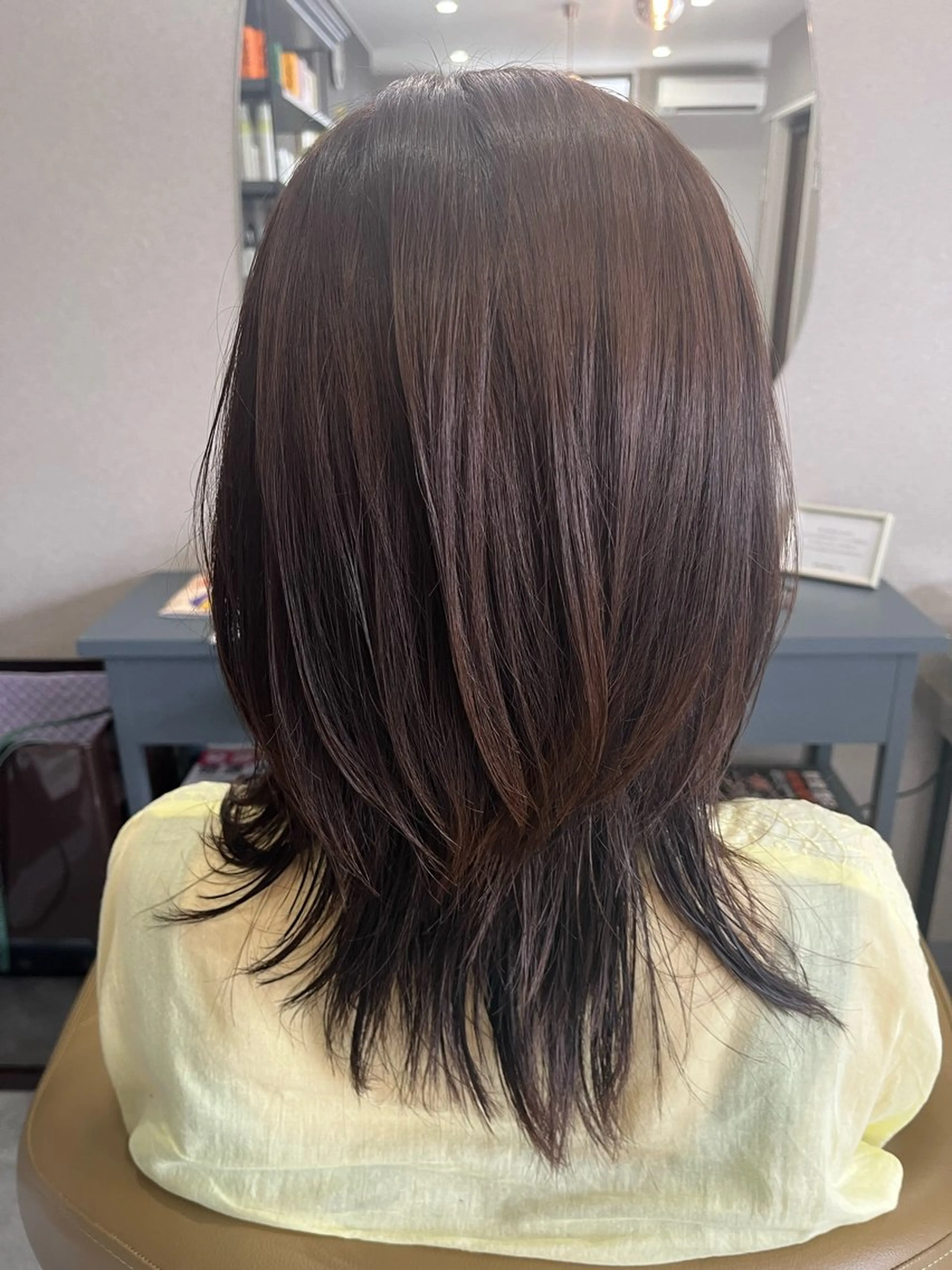 ミディアム 岩崎 惠子のヘアスタイル