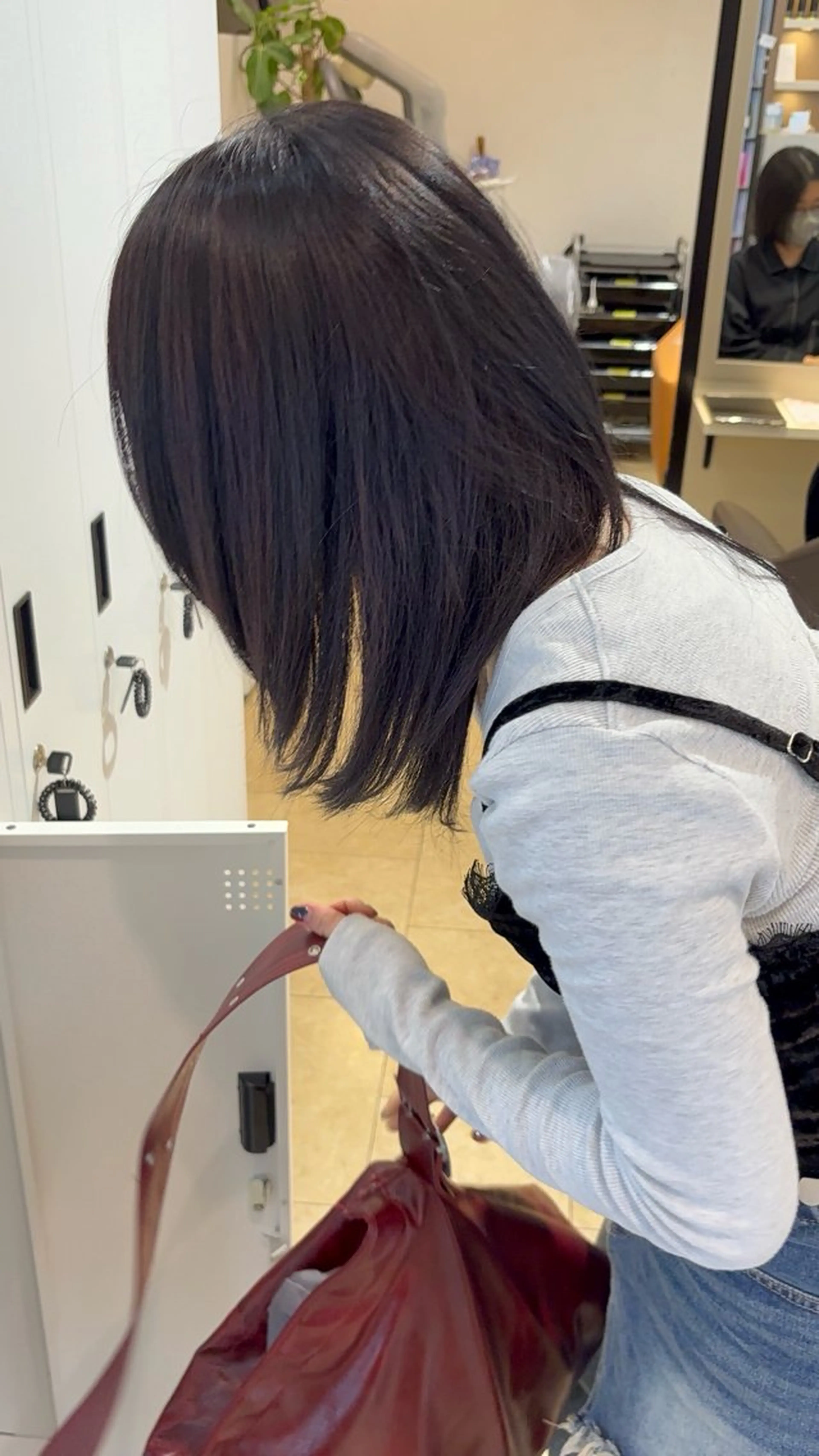 ミディアム カラー あいり 福岡美容師のヘアスタイル