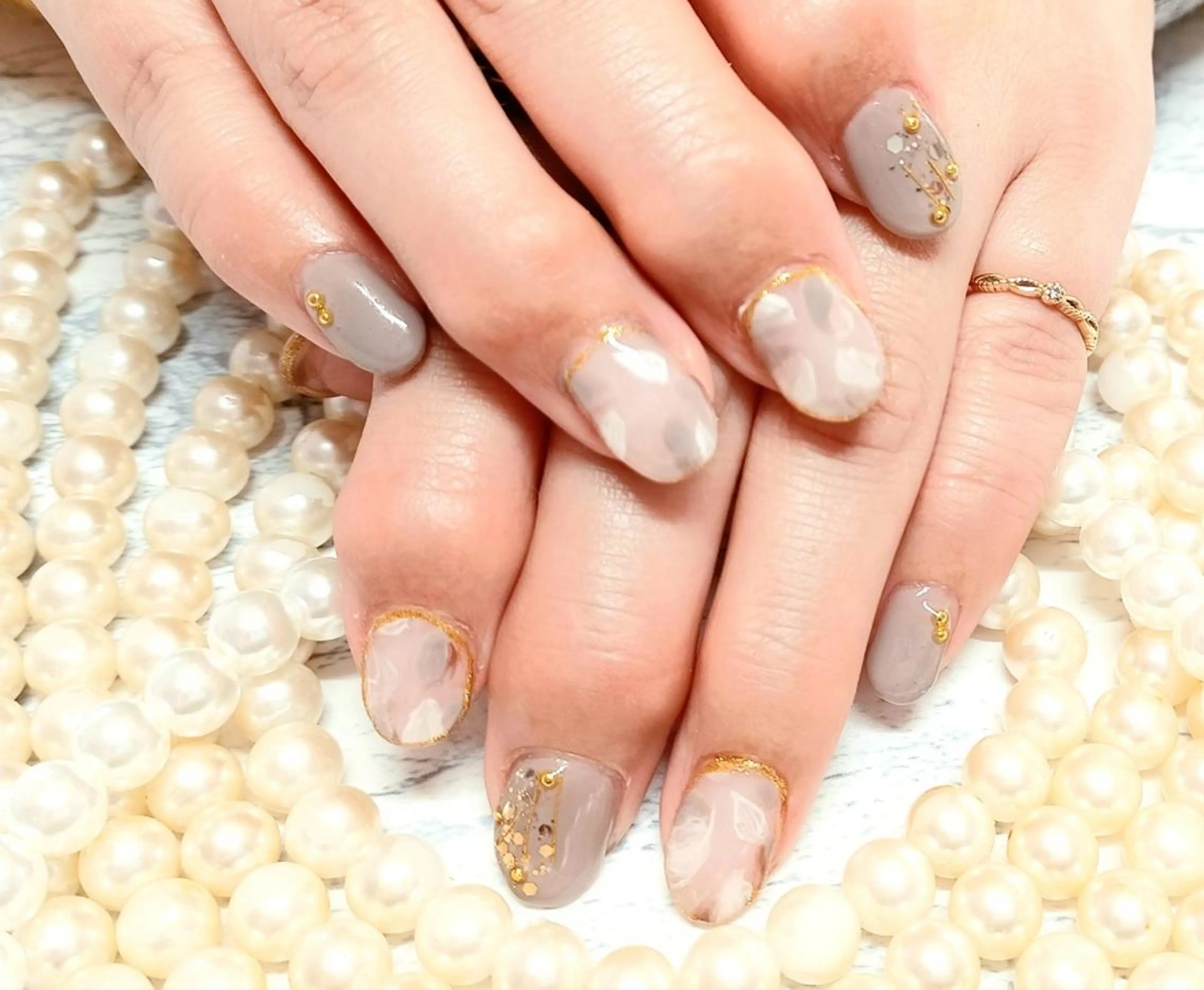 ミディアム ネイル Micky nail chikushinoのネイルデザイン