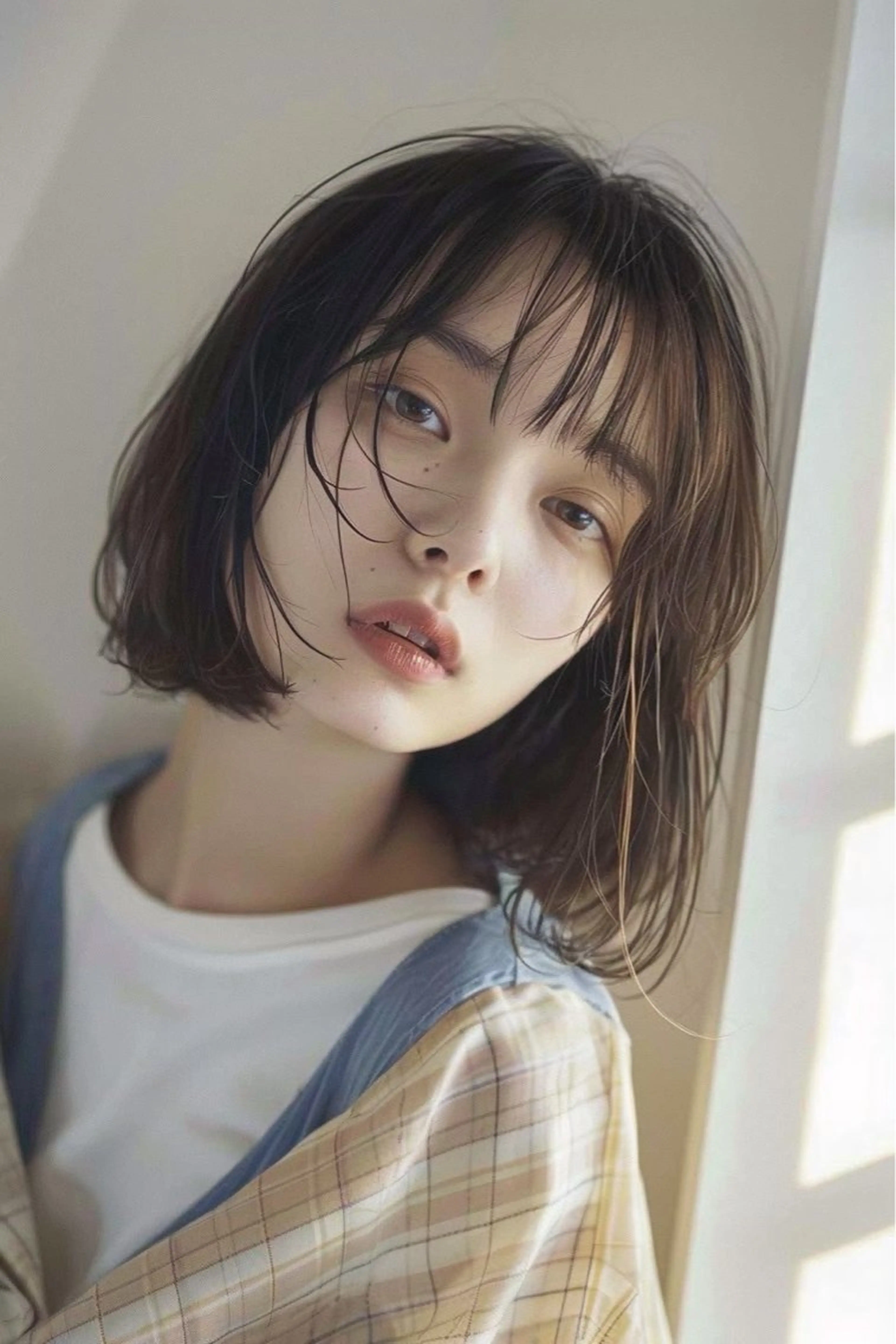 ミディアム カラー カット ヘアカラー トリートメント 圧倒的似合わせ ケアカラーYUTOのヘアスタイル