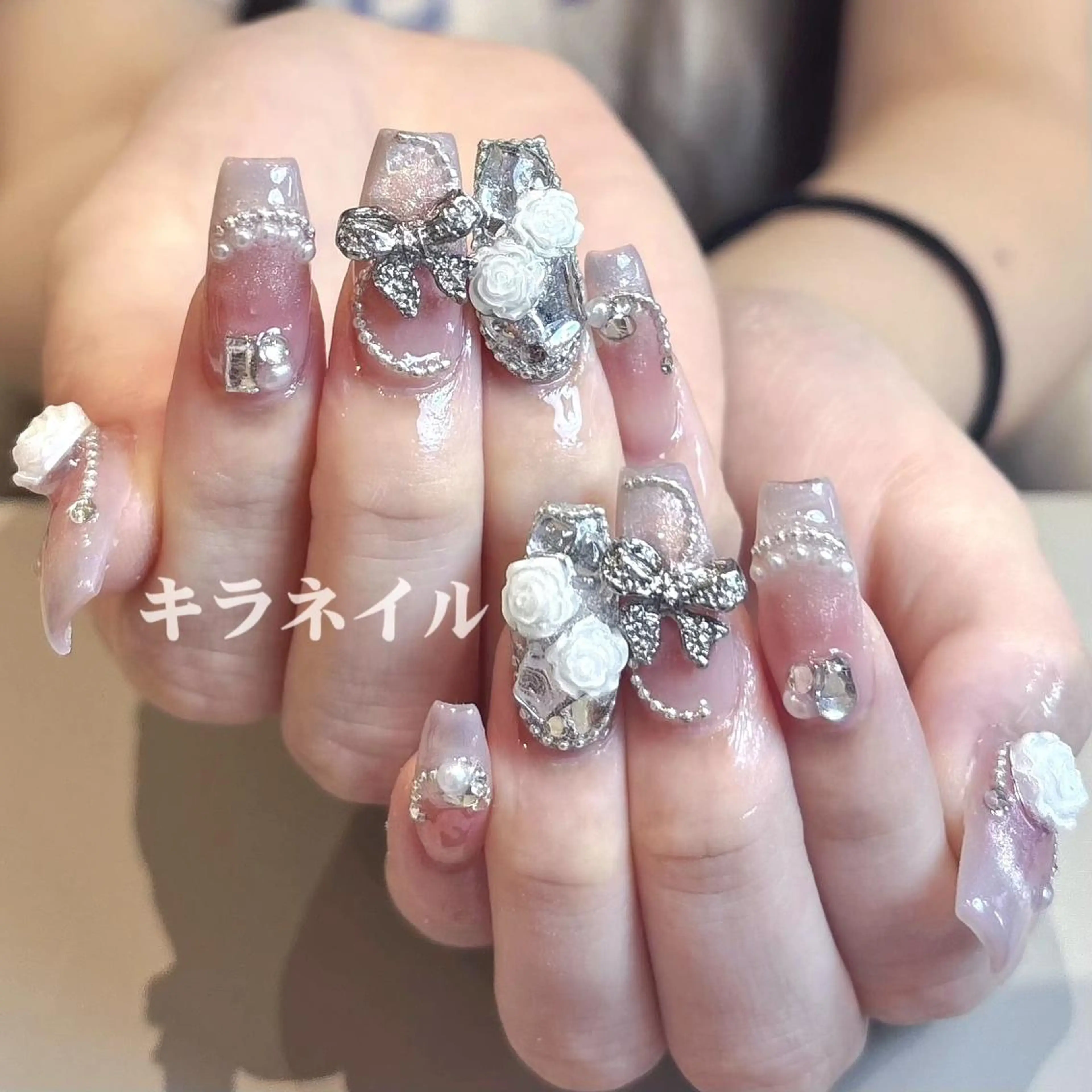 ネイル 🎀KIRA ワンホンネイル✨のネイルデザイン