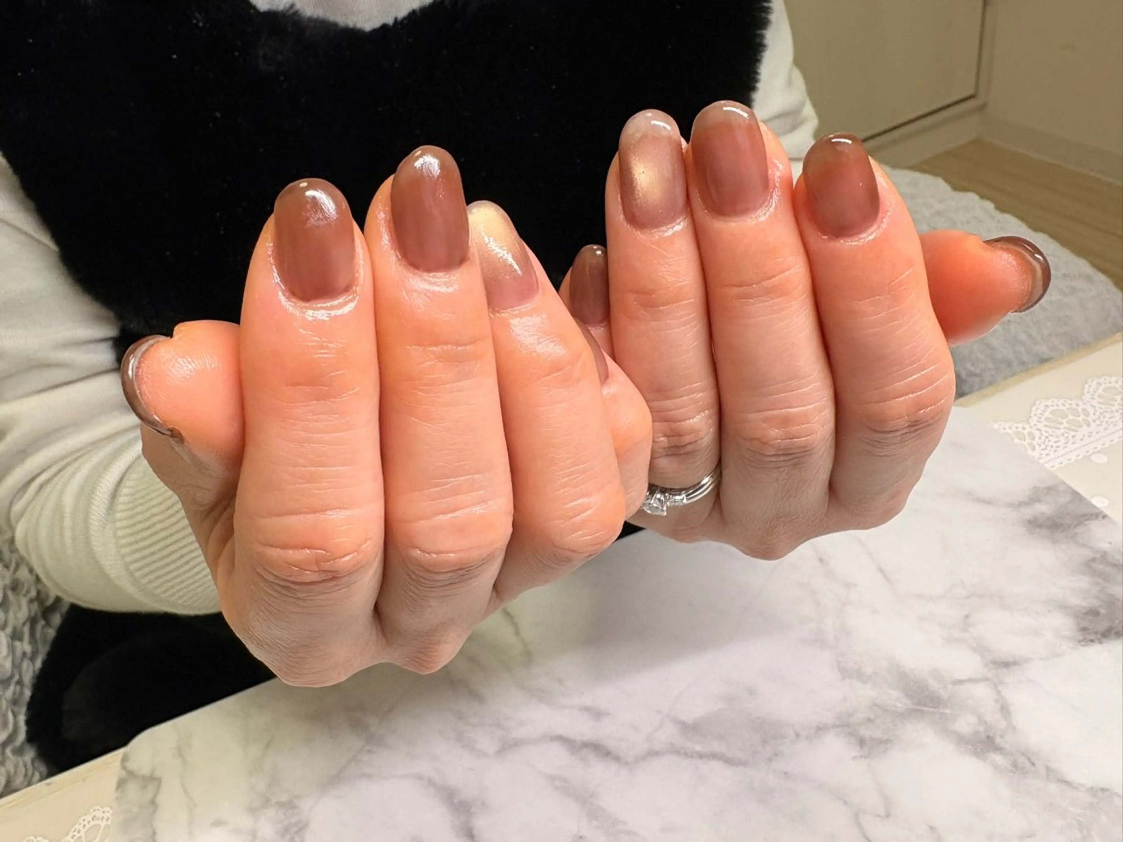 ネイル マグネットネイル ワンカラーネイル ハンドネイル nail salon -TOIRO-所属・-TOIRO- Eriのネイルデザイン