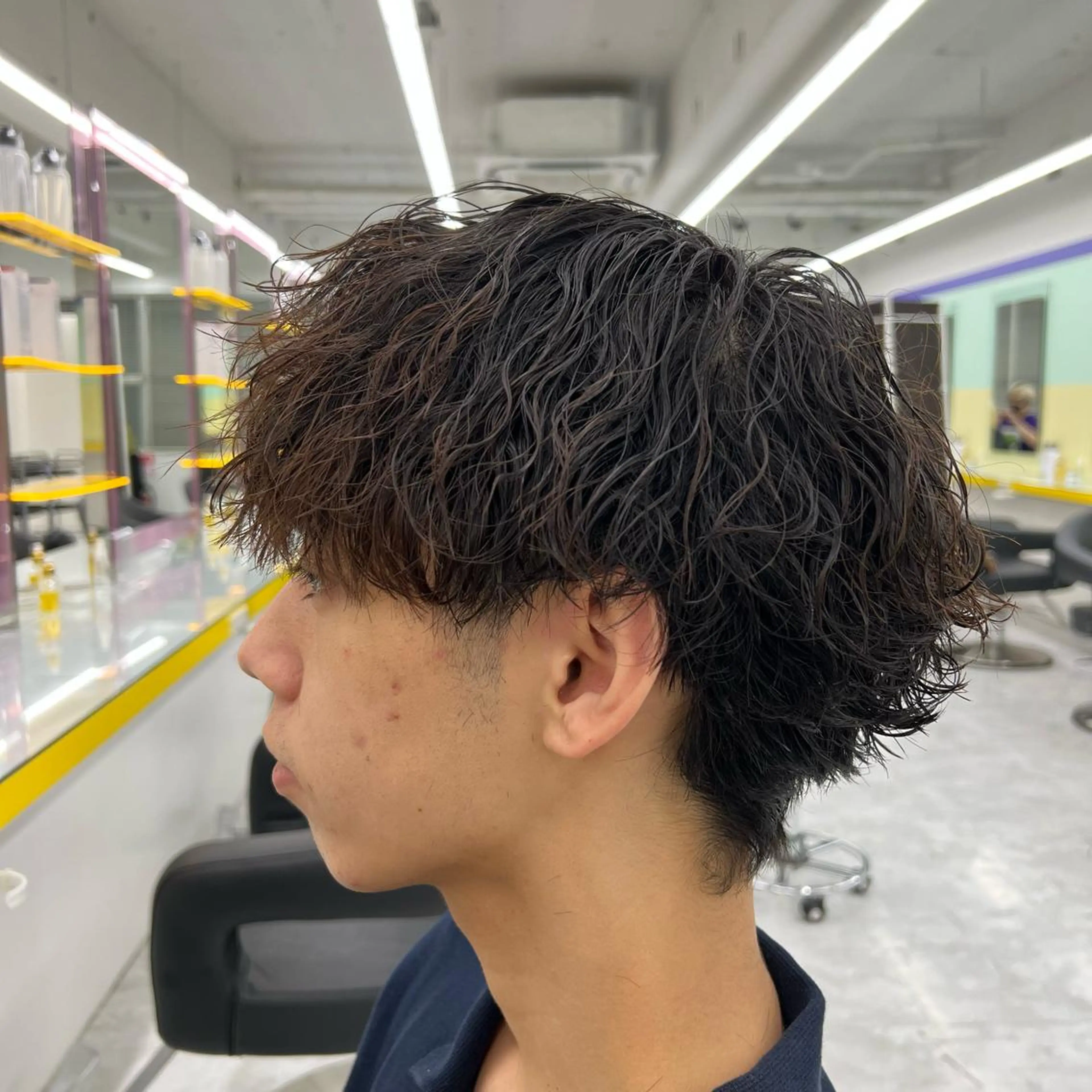 ショート カラー パーマ ヘアアレンジ メンズ キッズ ネイル マツエク・マツパ アイブロウ アップバング センターパート メンズハイライト マッシュ メンズパーマ 🔷横浜1のパーマ 職人🔷将太郎のヘアスタイル