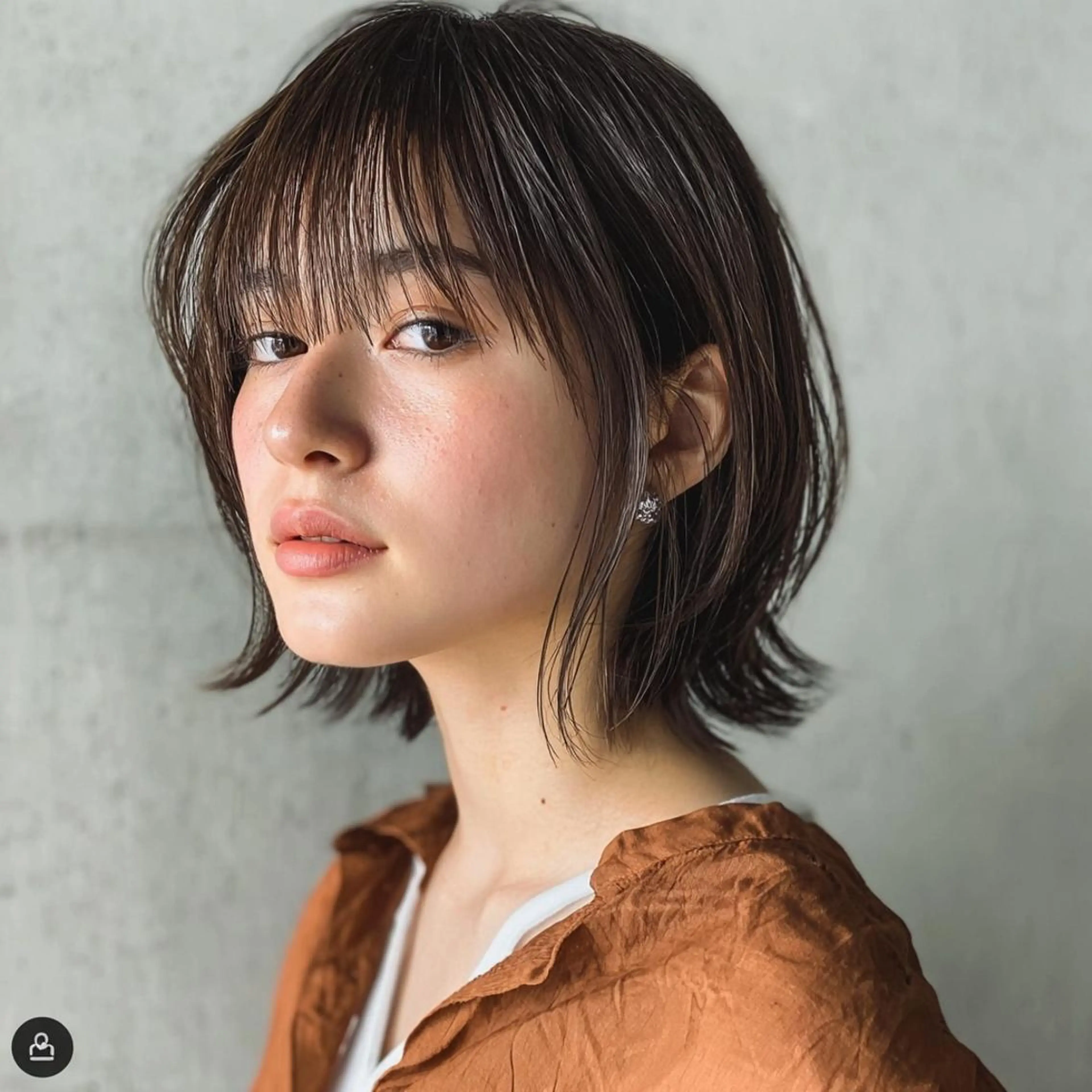 ミディアム ブリーチなし透明感 カラー✨横山 佳希のヘアスタイル