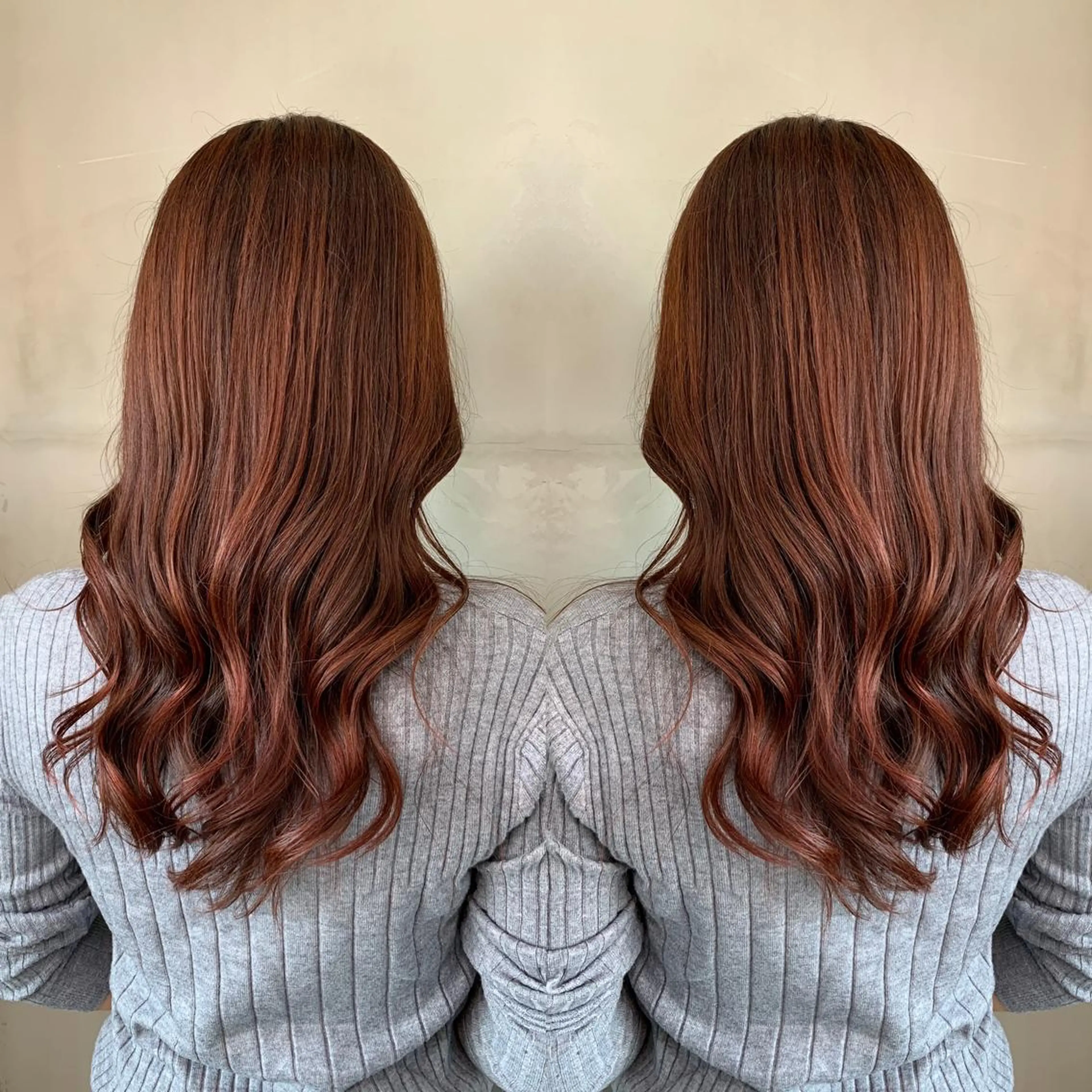 ロング カラー アッシュ バレイヤージュ ベージュカラー ブロンド ブルーカラー ヘアカラー レイヤーカット/ 艶カラー/RYOMAのヘアスタイル