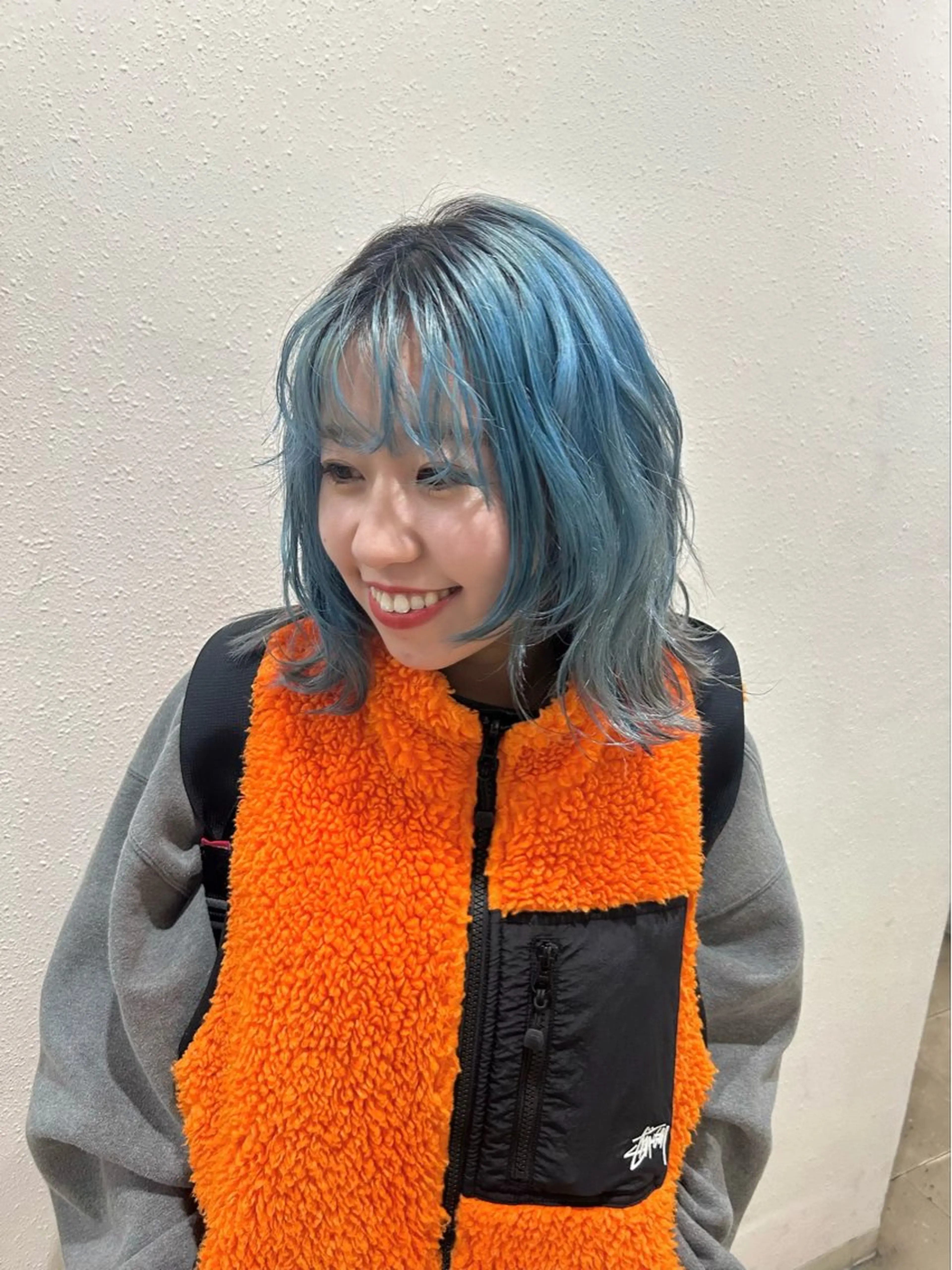 ミディアム カット ヘアカラー トリートメント L STUDIO所属・ハイトーン/ブリーチ 🧁soraのヘアスタイル