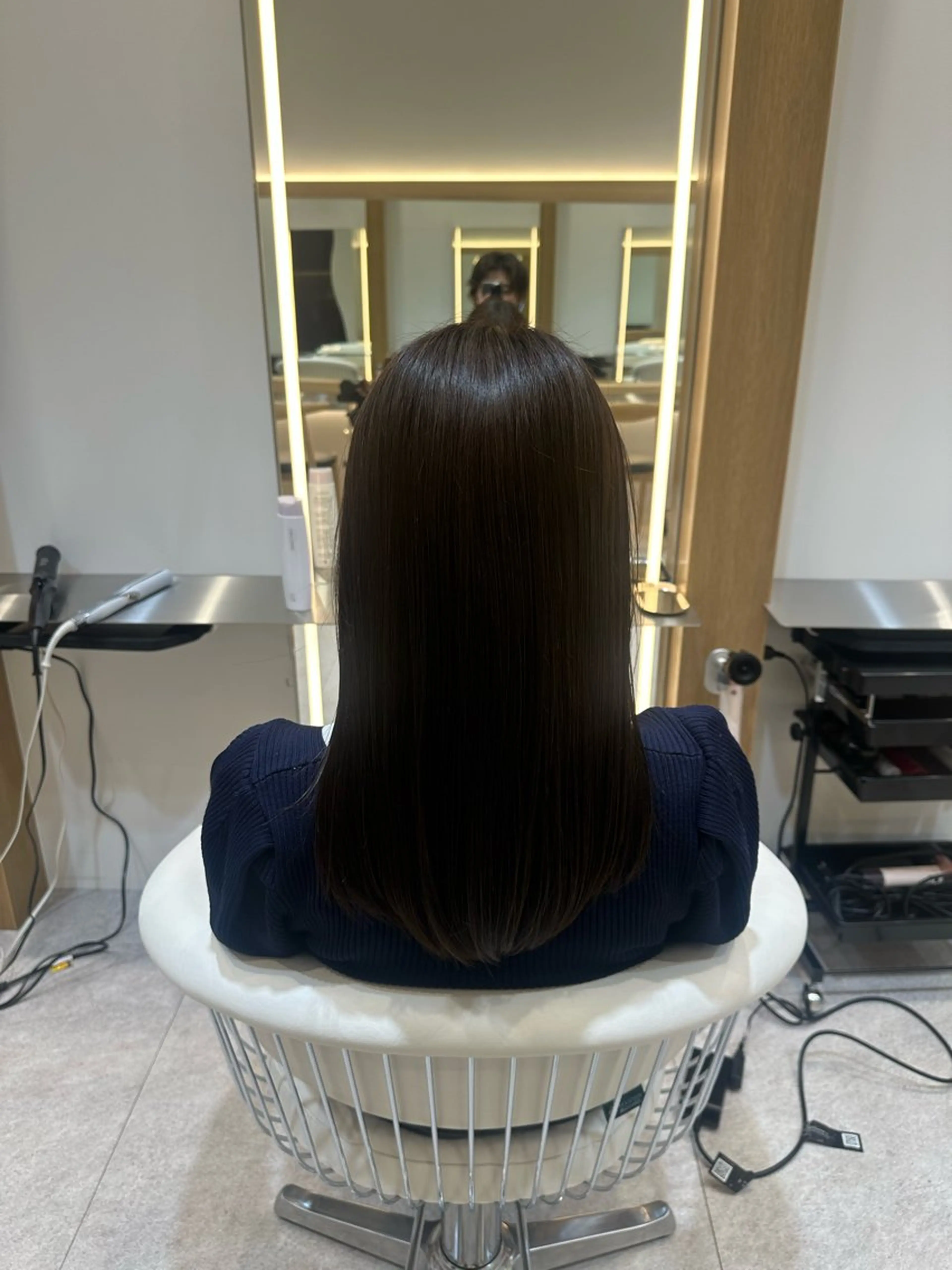 セミロング 透明感カラー/伊藤 陸/soigneのヘアスタイル