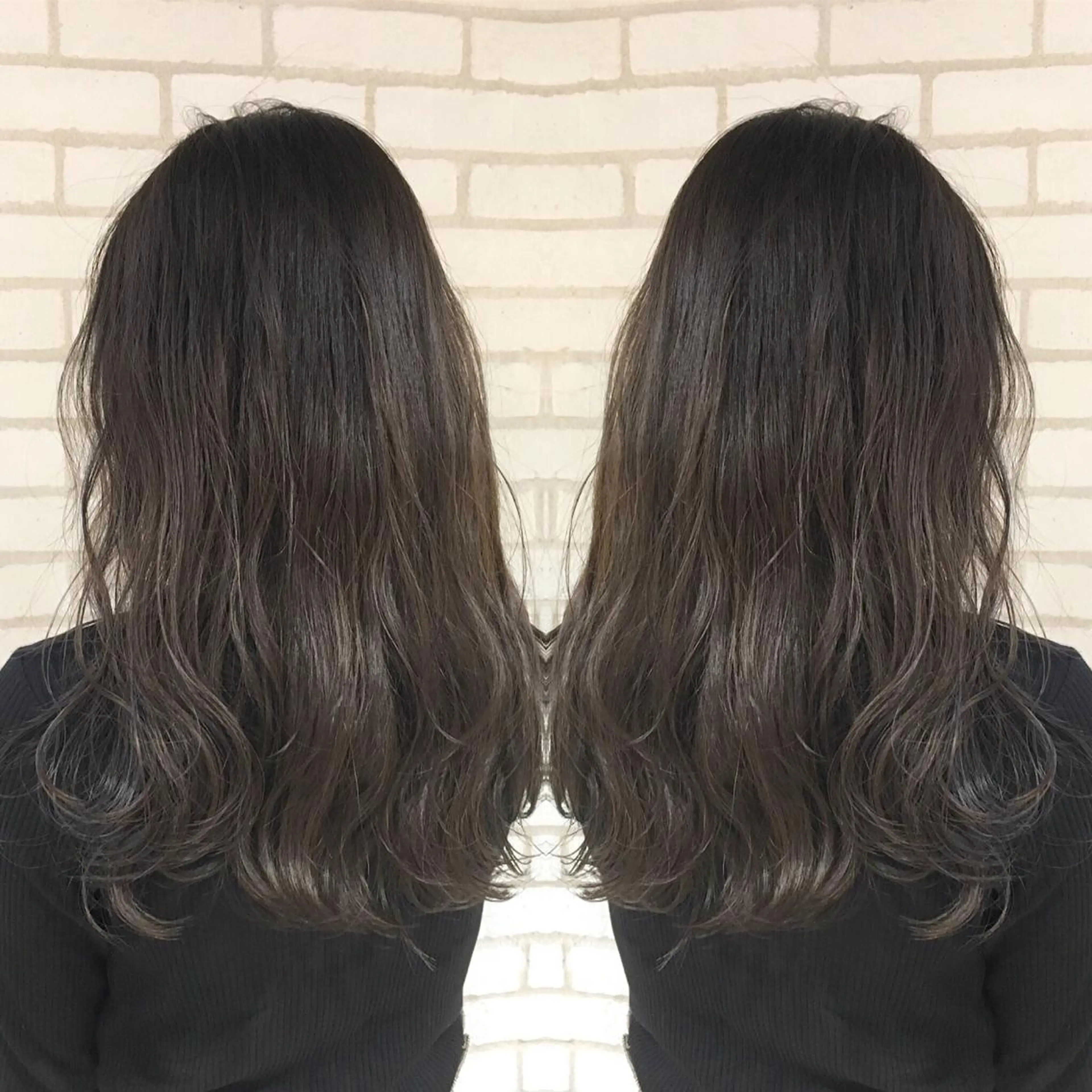 ロング カラー アディクシーカラー ダークシルバー シルバー 佐藤 高徳のヘアスタイル