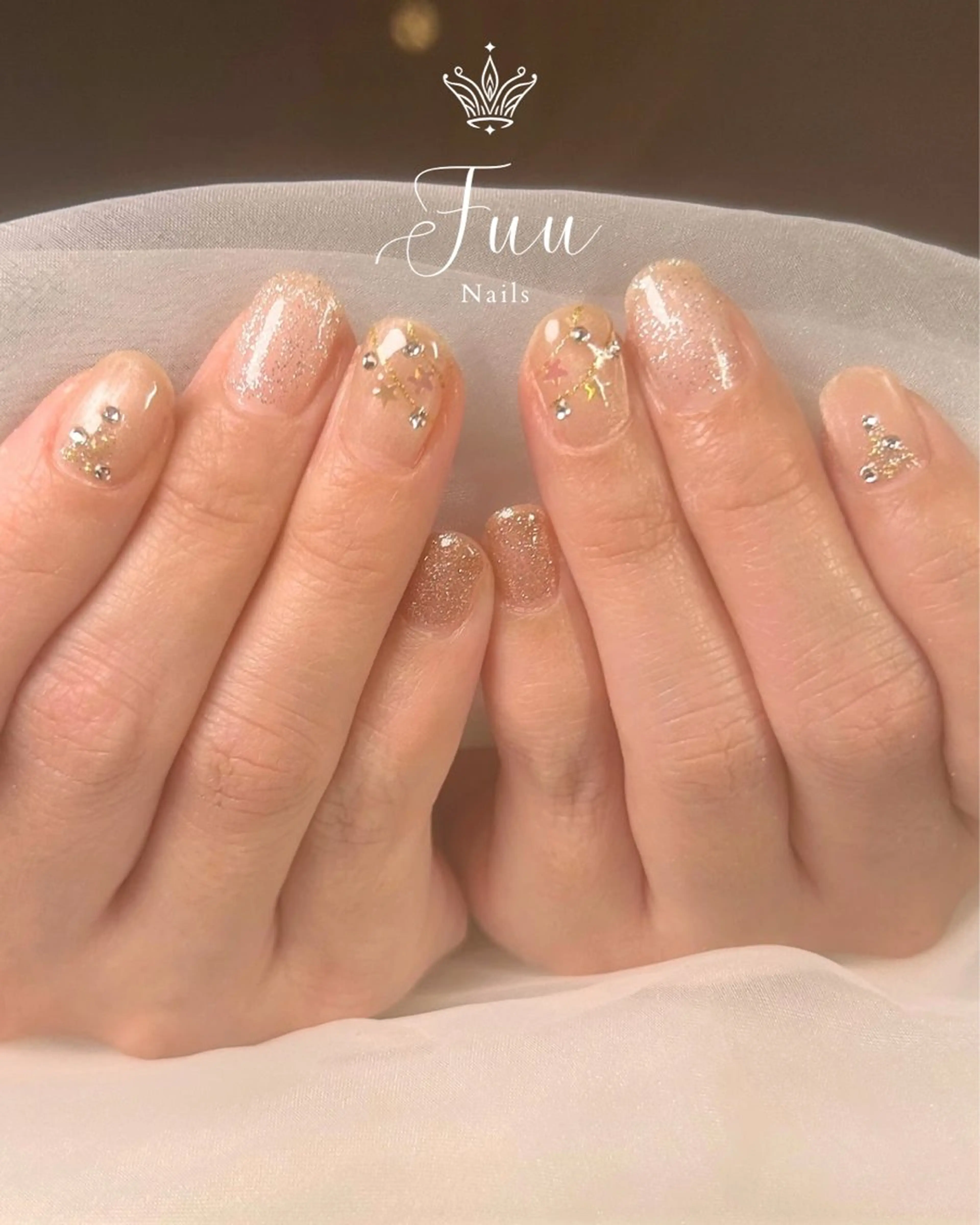 ネイル マグネットネイル ワンカラーネイル シンプルネイル 冬ネイル クリスマス ハンドネイル 犬のいるネイルサロン Fuu nailsのネイルデザイン