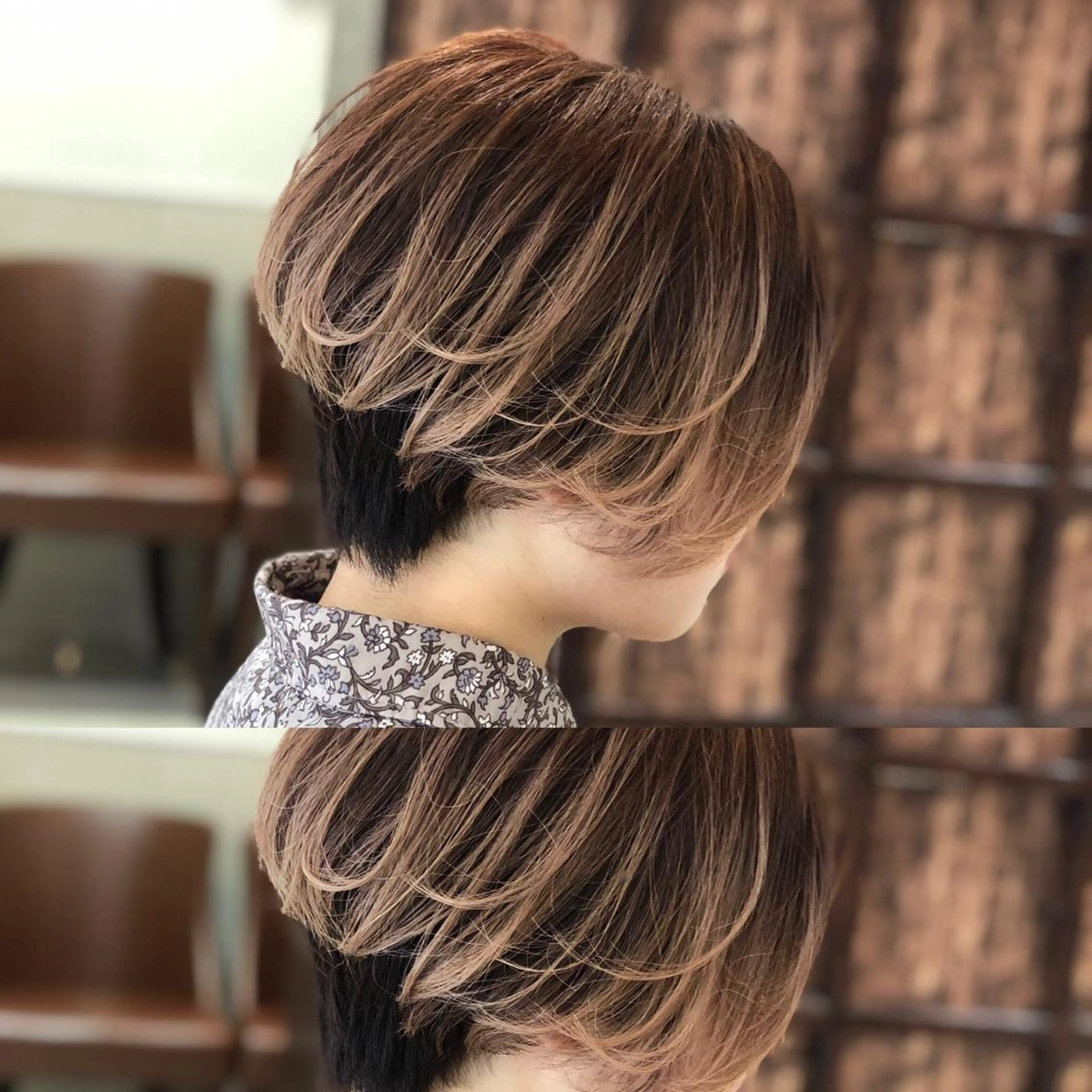 デザインカット＋うる艶カラーの写真