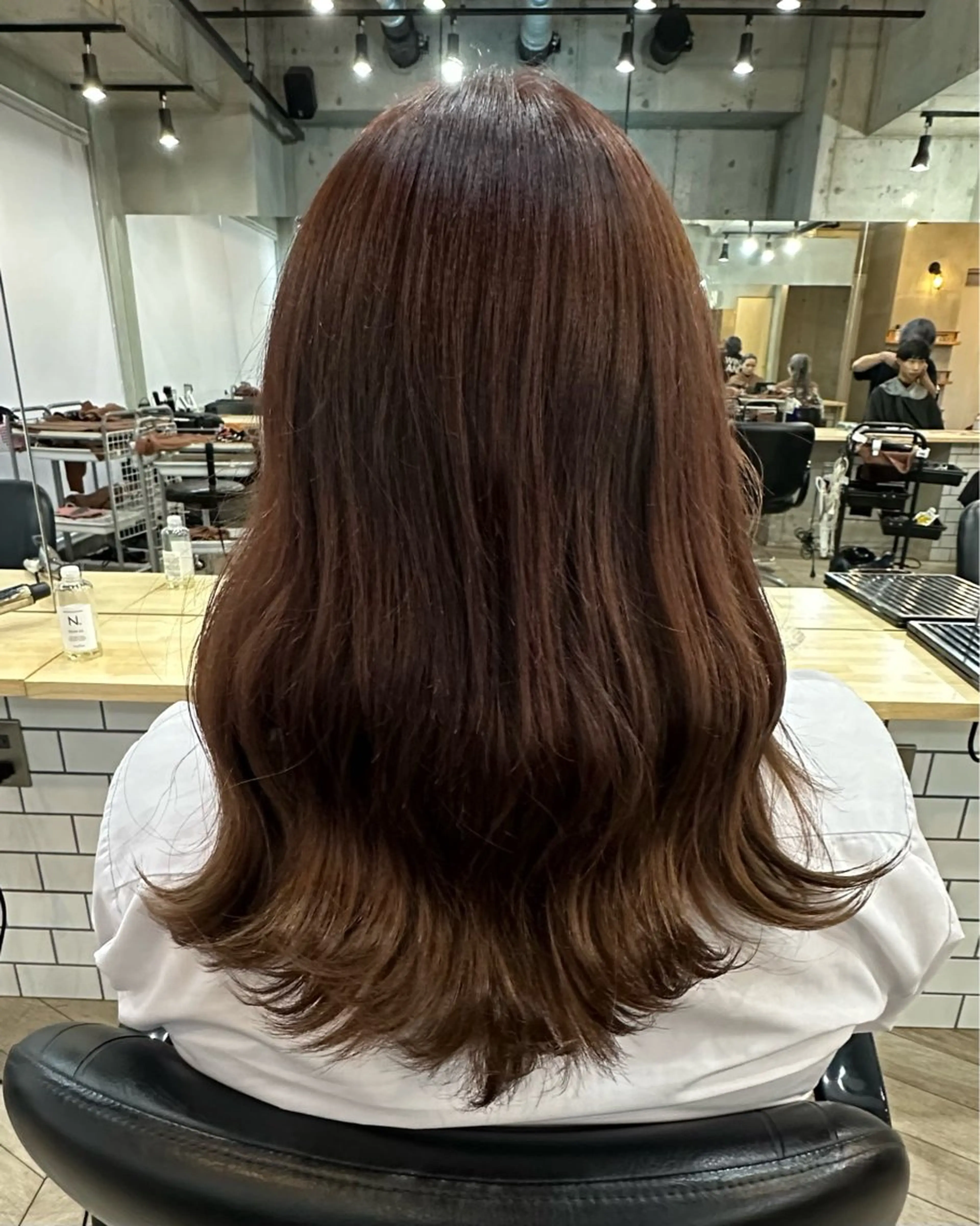 カラー ブラウンカラー ピンクカラー Angelica 内海  遥奈のヘアスタイル