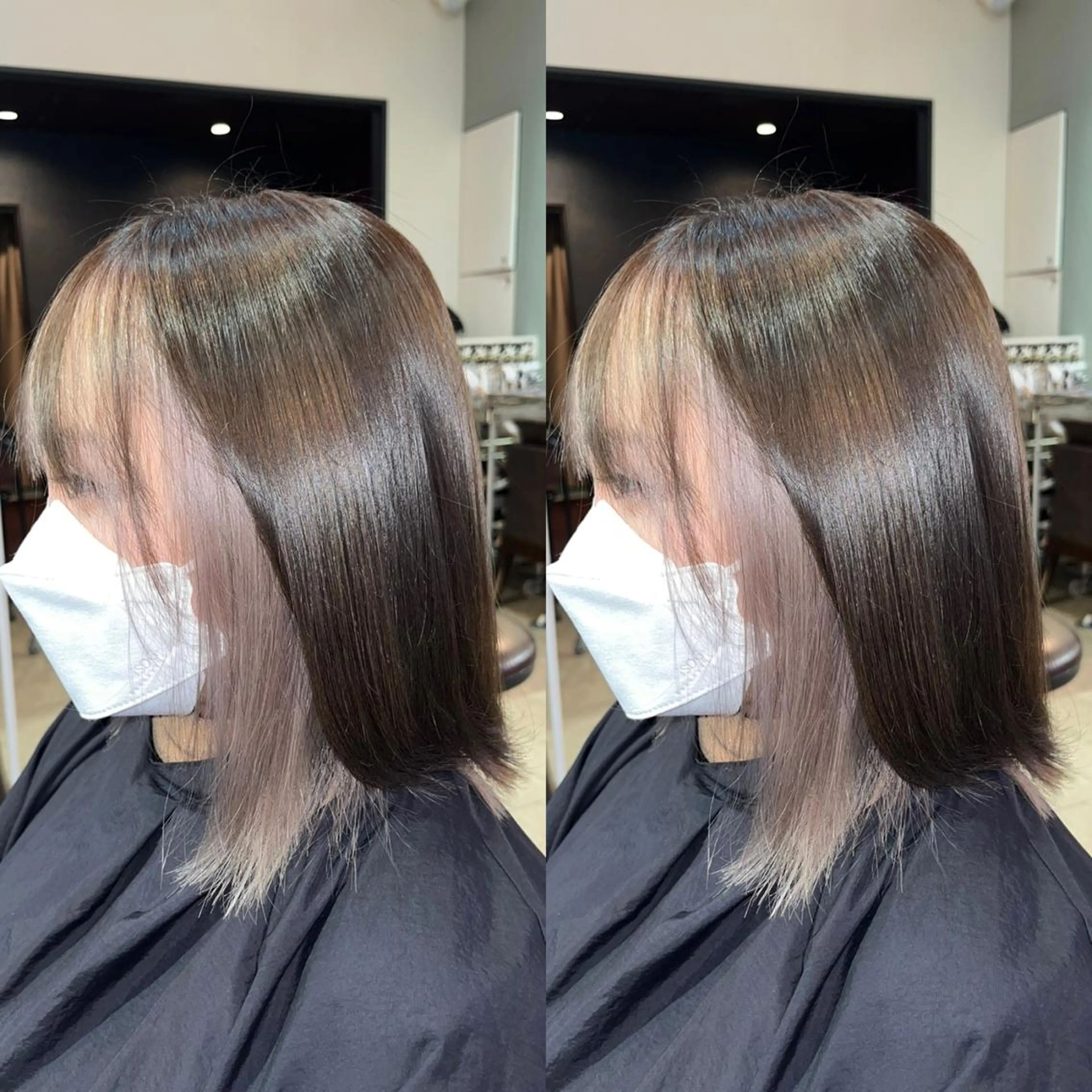 ミディアム カラー ekolu所属・髪質改善･縮毛矯正 特化･ユウシンのヘアスタイル