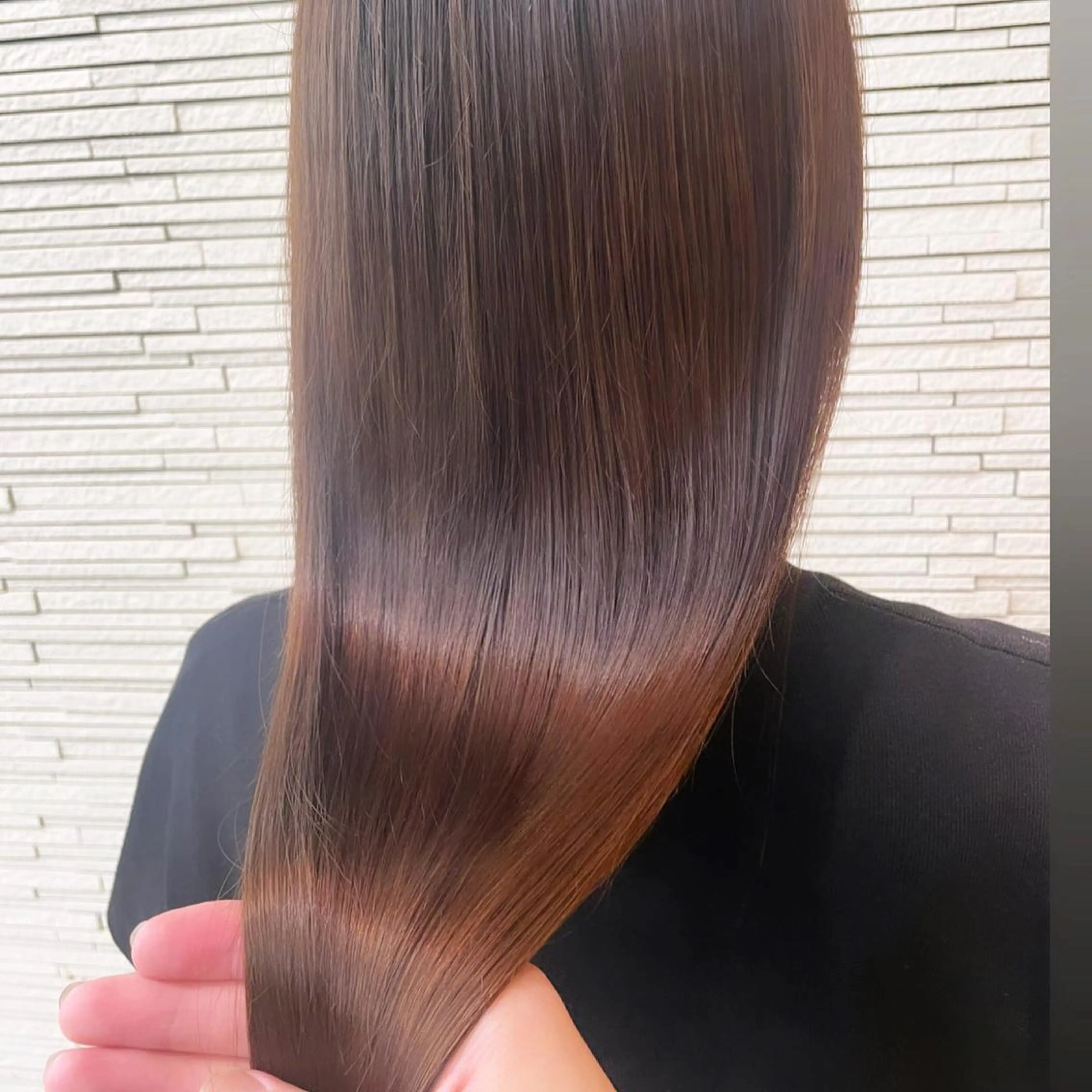 セミロング 縮毛矯正 ♦️モテ髪創作者 SUGA♦️のヘアスタイル