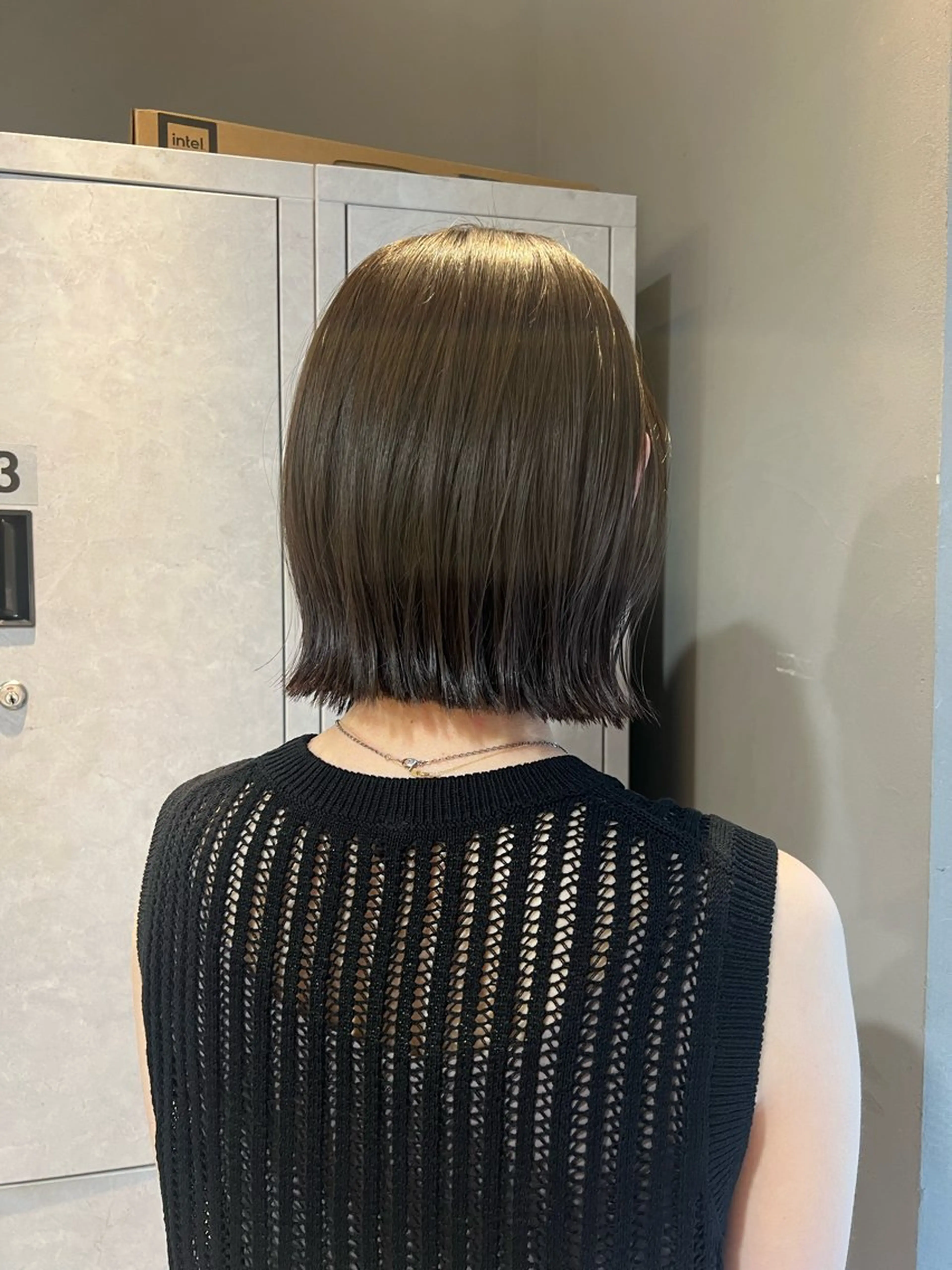 ショート カラー グレージュ ボブ カット ヘアカラー トリートメント 神戸ボブ✂️ ioe三宮/田 伸佳のヘアスタイル