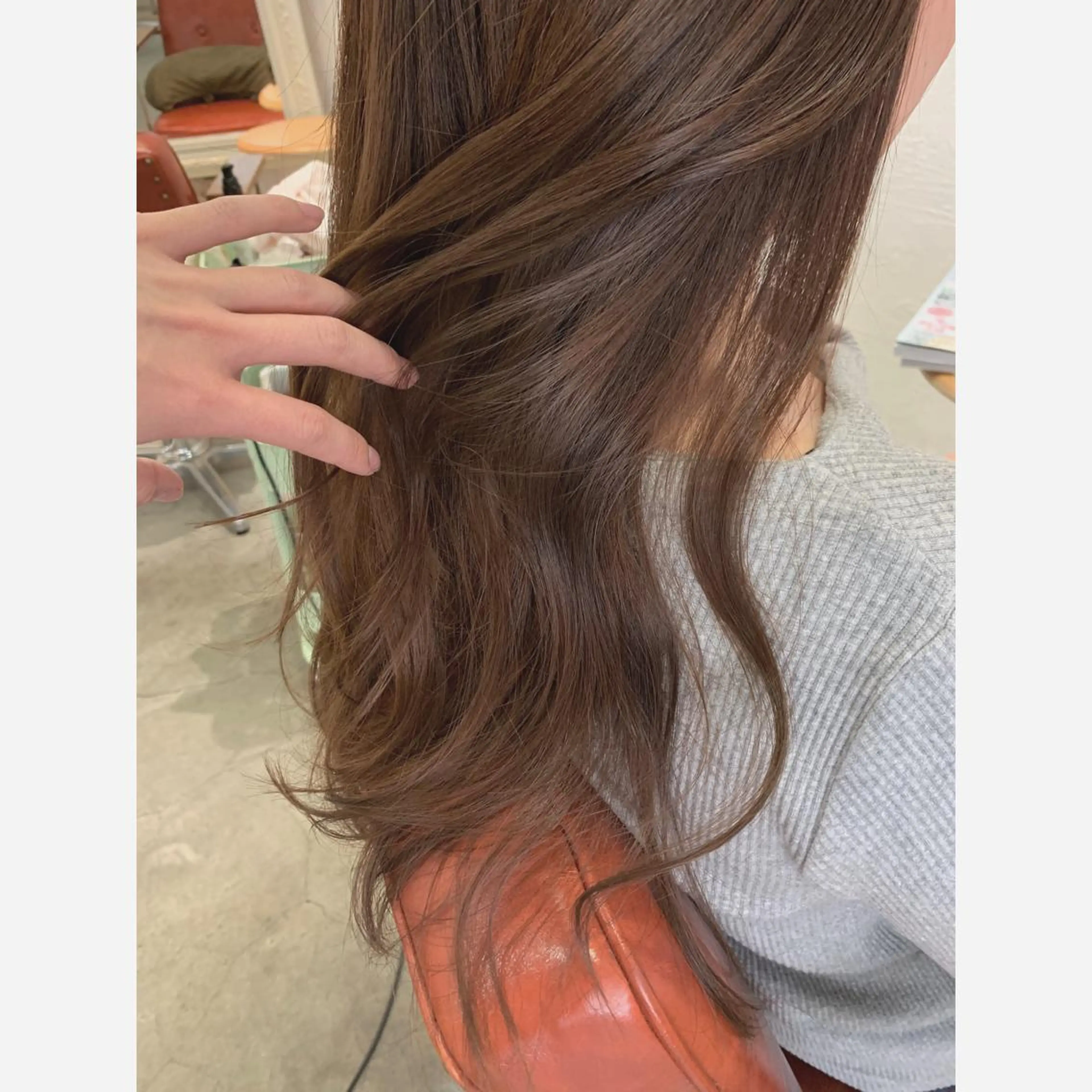 ロング カラー カット ヘアカラー fio マナミのヘアスタイル