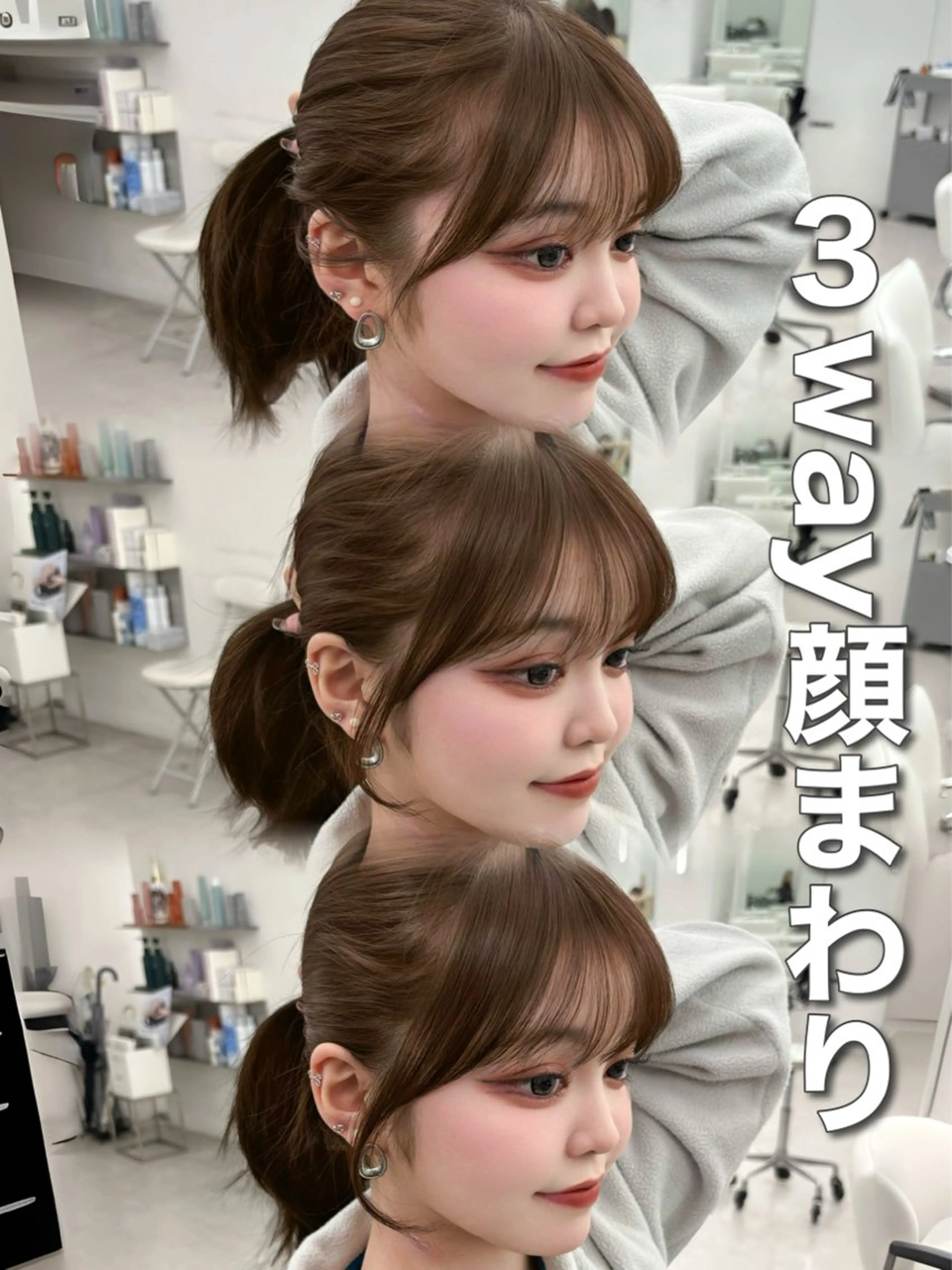 ロング カラー レイヤーカット 小顔カット カット ヘアカラー トリートメント 韓国ヘア/レイヤー/ 顔まわり足立遥奈のヘアスタイル