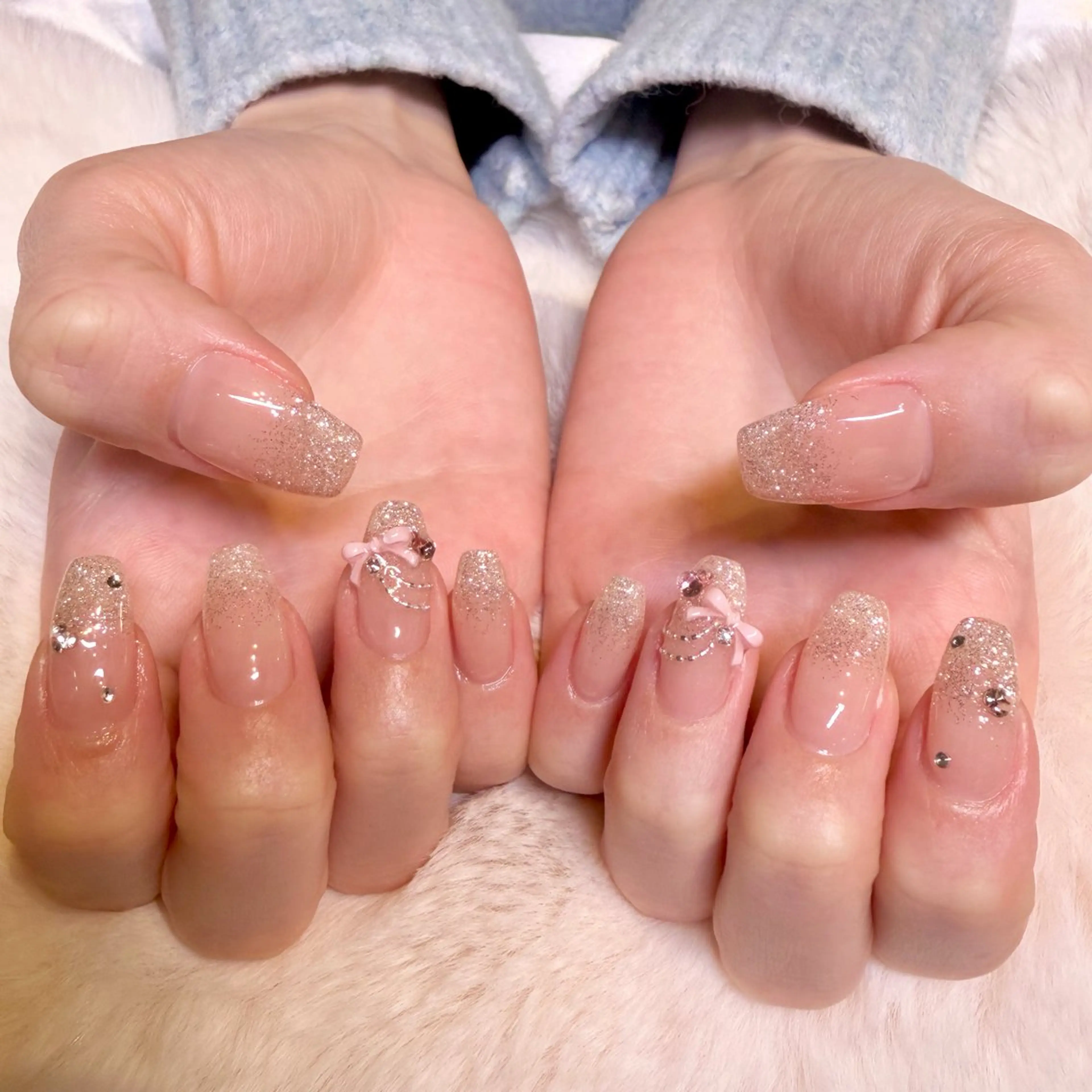 ネイル バレンタイン ハンドネイル nail salon e'mu💐のネイルデザイン