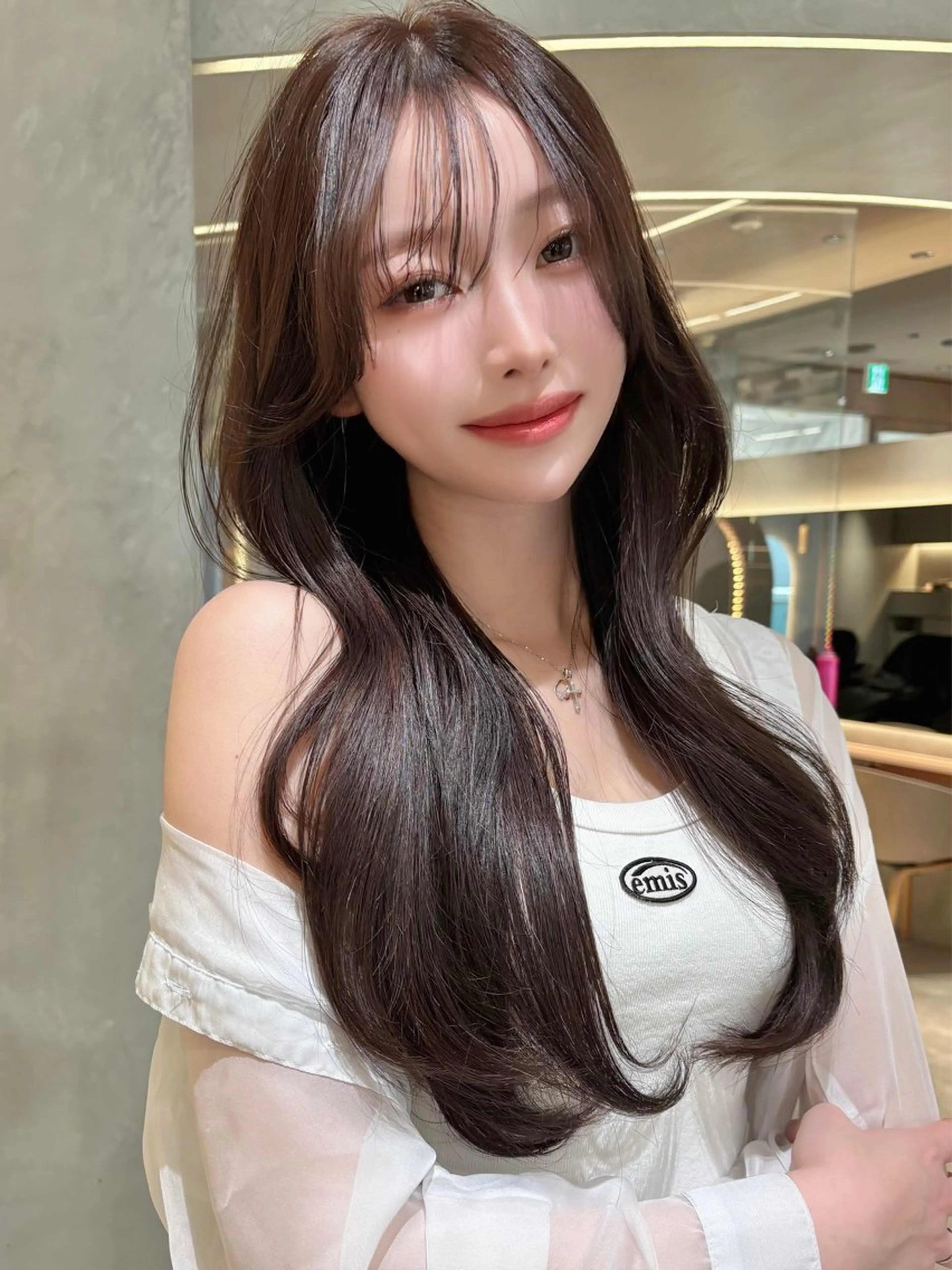 カット+コテ巻き風パーマの写真