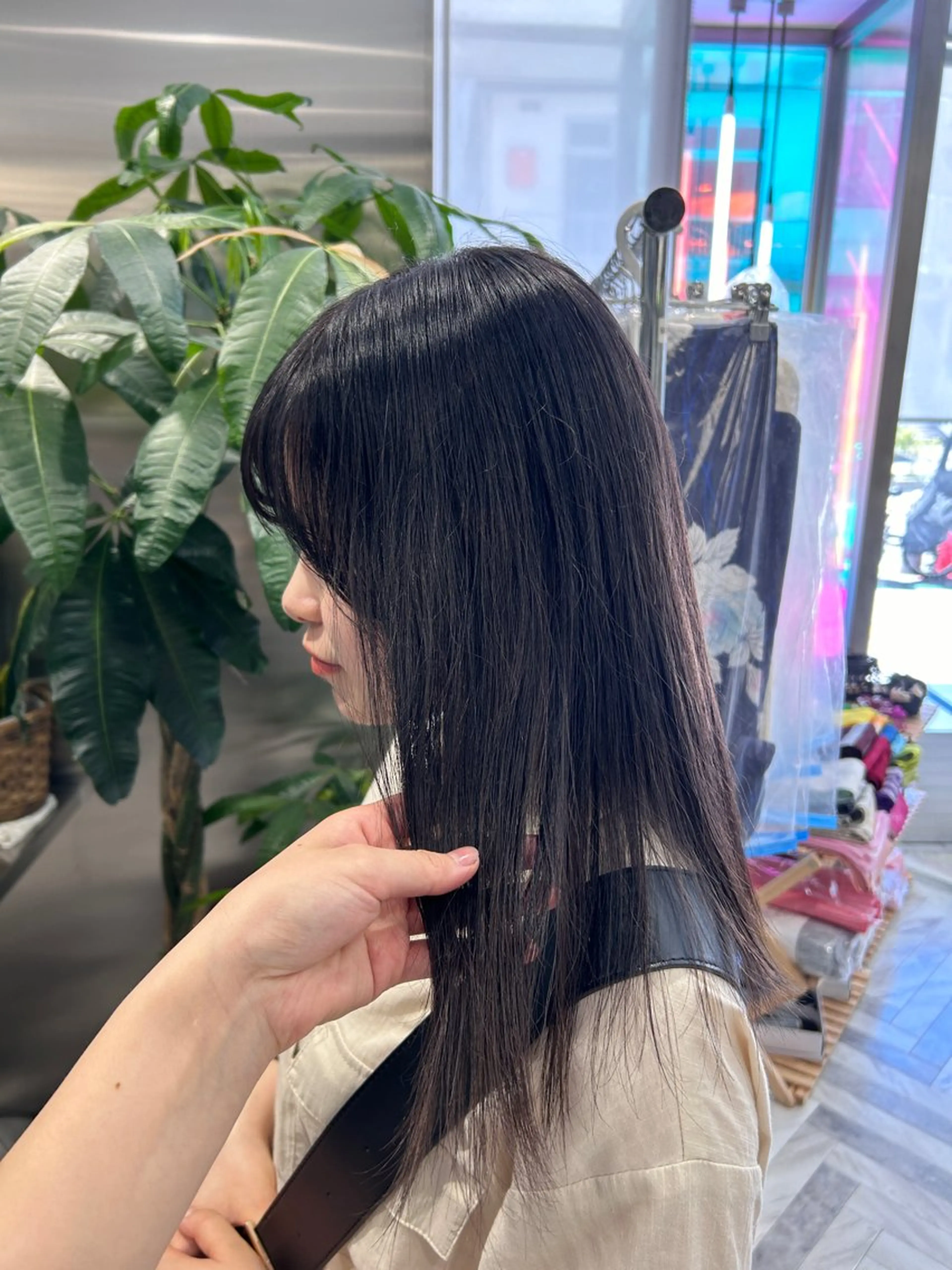 ロング カラー ヘアカラー 冬っぽカラー/ マツエク/ゆきなのマツエク・マツパデザイン