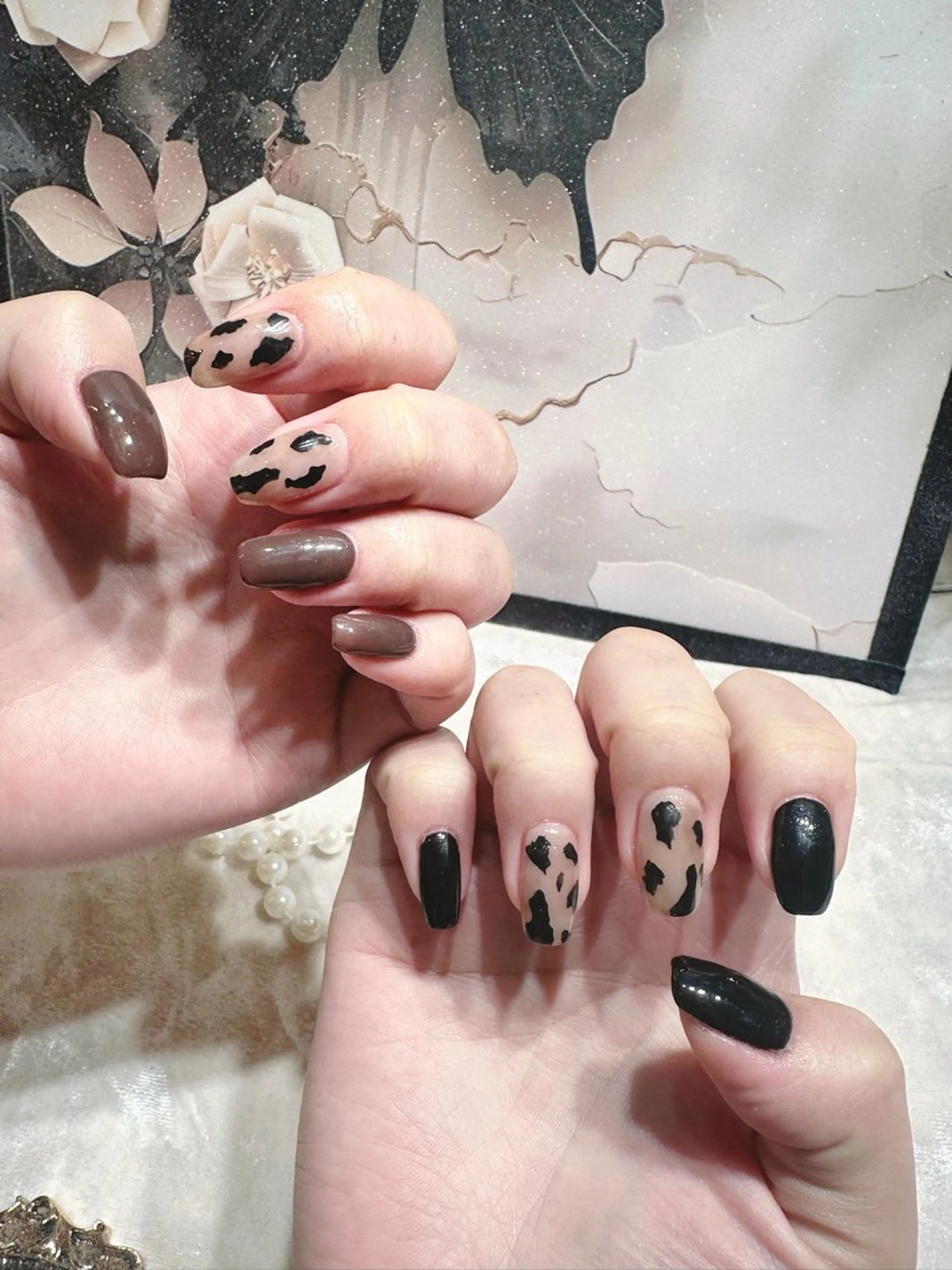 ネイル アートネイル フットネイル ジェルネイル ハート マグネットネイル Babarla　Nail　Salon所属・babarla Nailのネイルデザイン