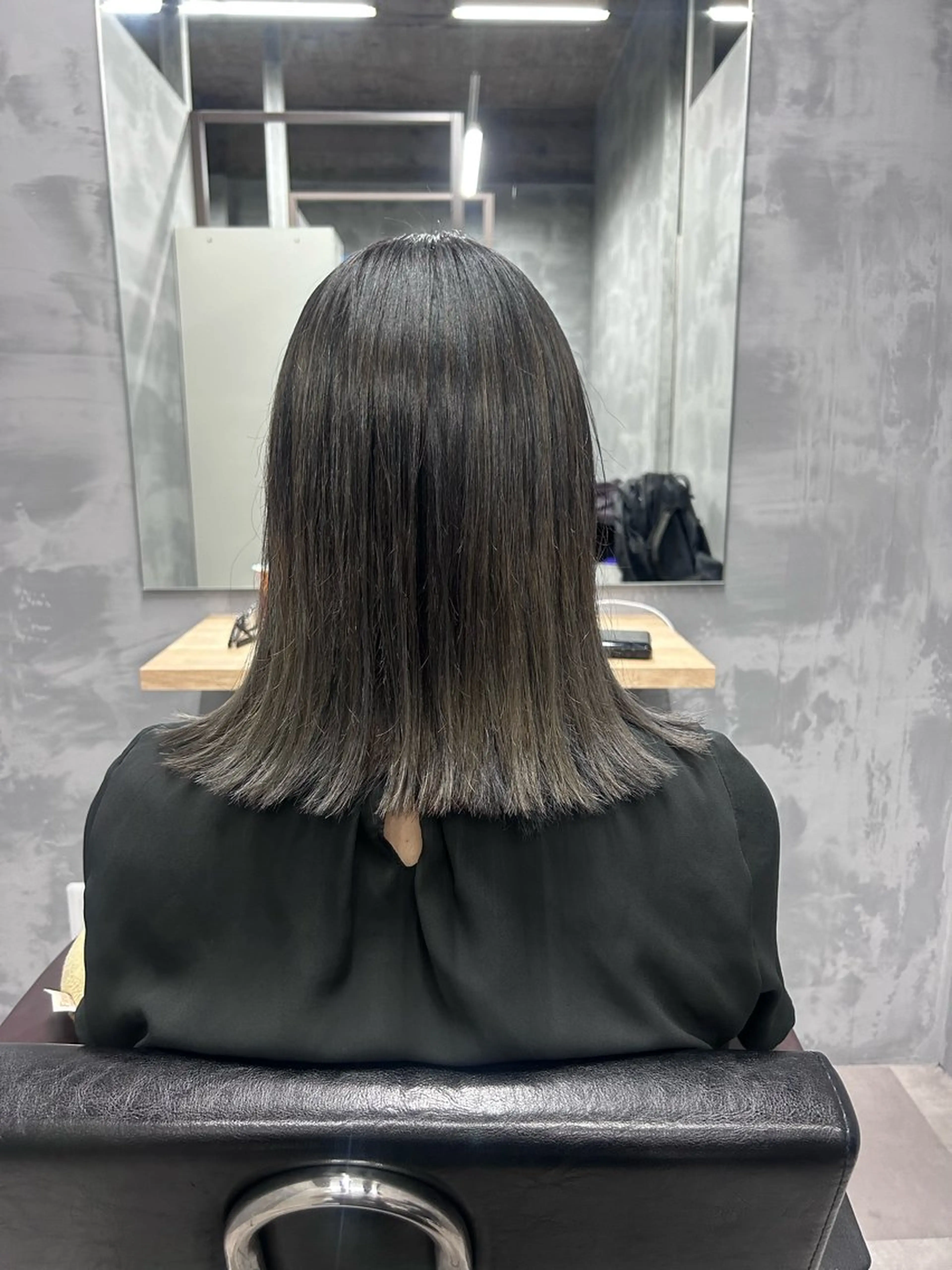 ミディアム カラー ミディアムパーマ アクアカラー バレイヤージュ ブリーチ ケアブリーチ ヘアカラー トリートメント newi赤羽 ✂️KEN✂️のヘアスタイル