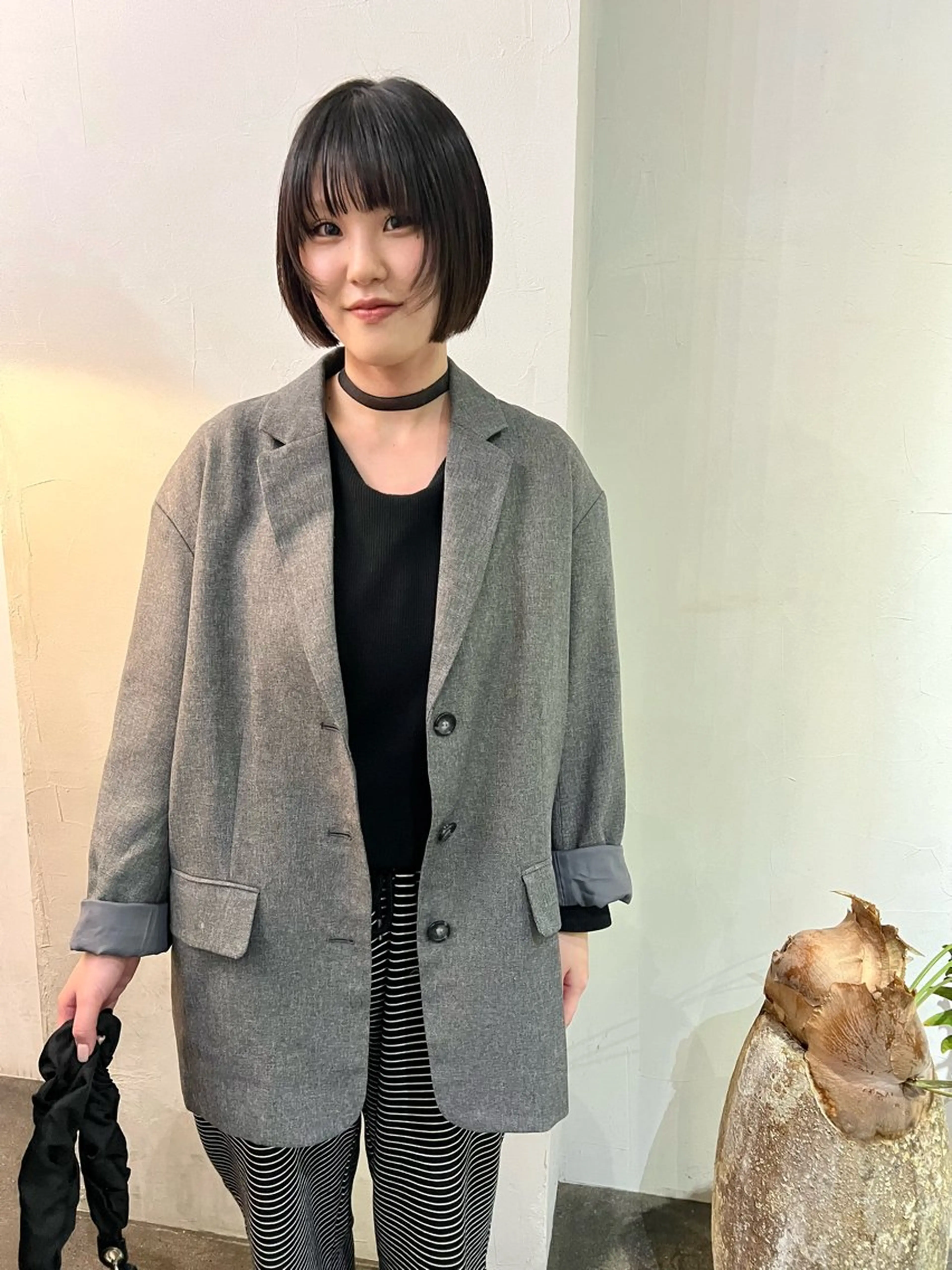 ショート ボブ 顔まわりレイヤー レイヤーカット カット 千葉 郁也のヘアスタイル