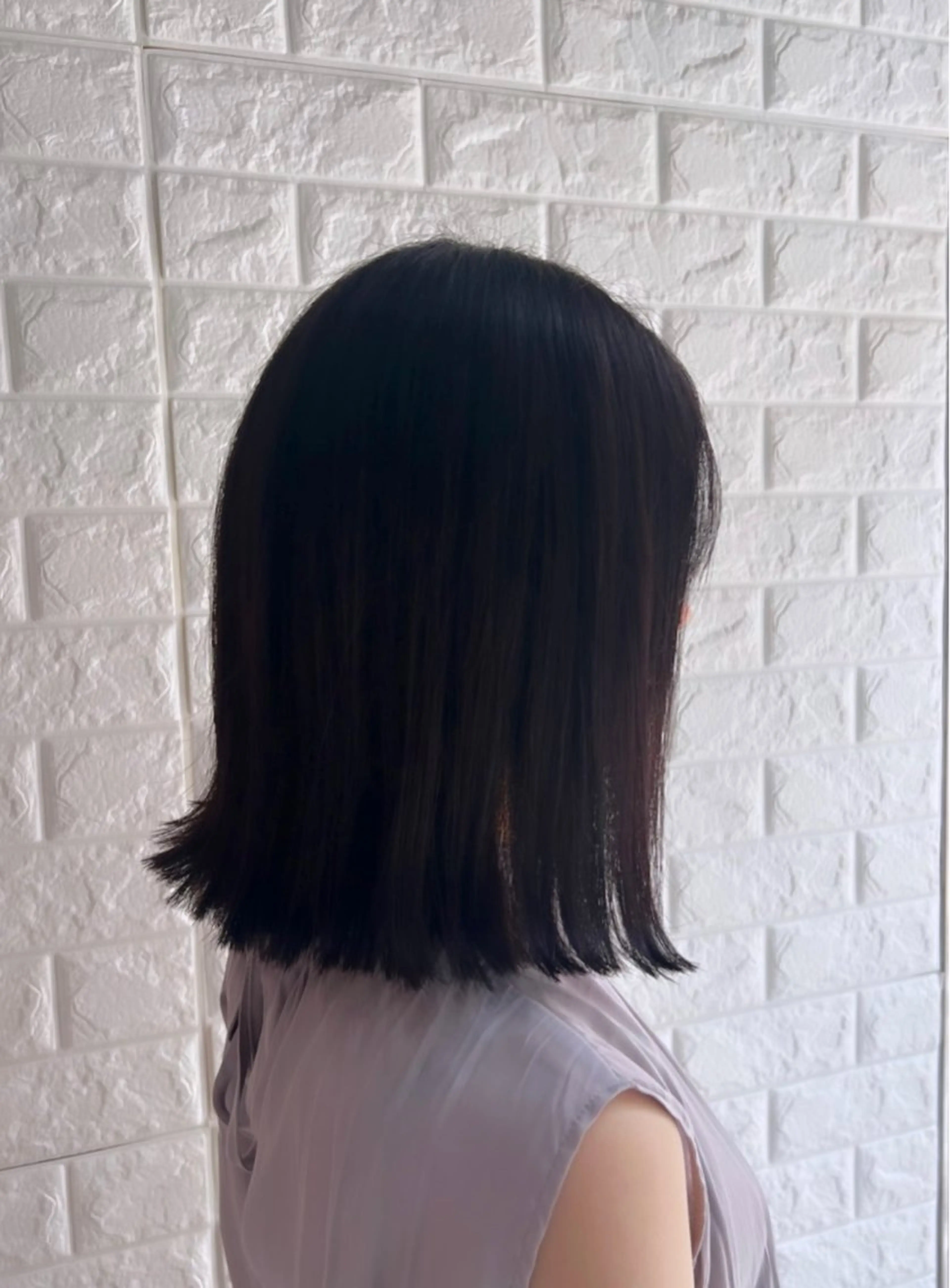 ミディアム カラー ディープラベンダー ラベンダーカラー 石野 友唯のヘアスタイル